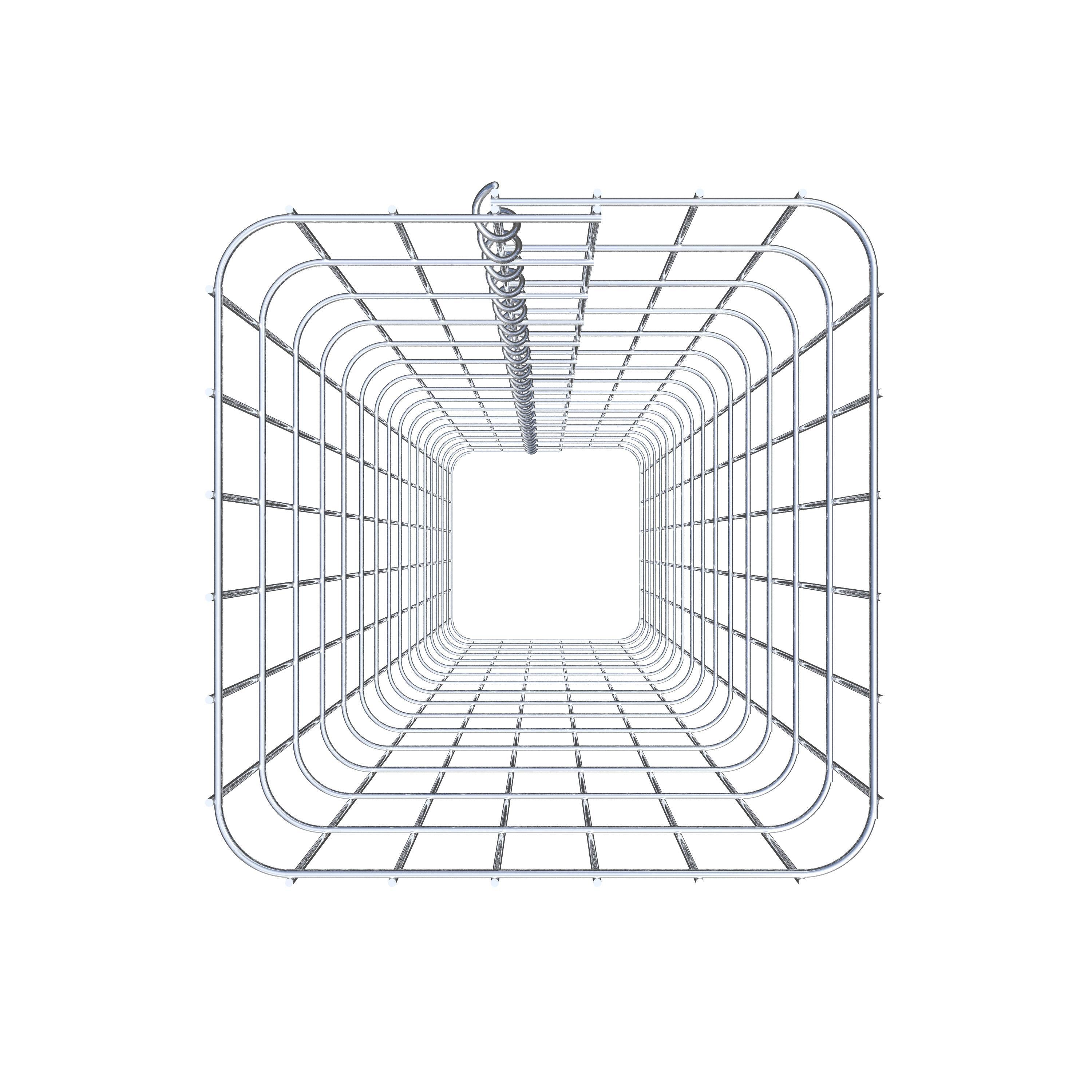 Gabionsøjle firkantet 32 cm x 32 cm, 160 cm højde, MW 5 cm x 10 cm