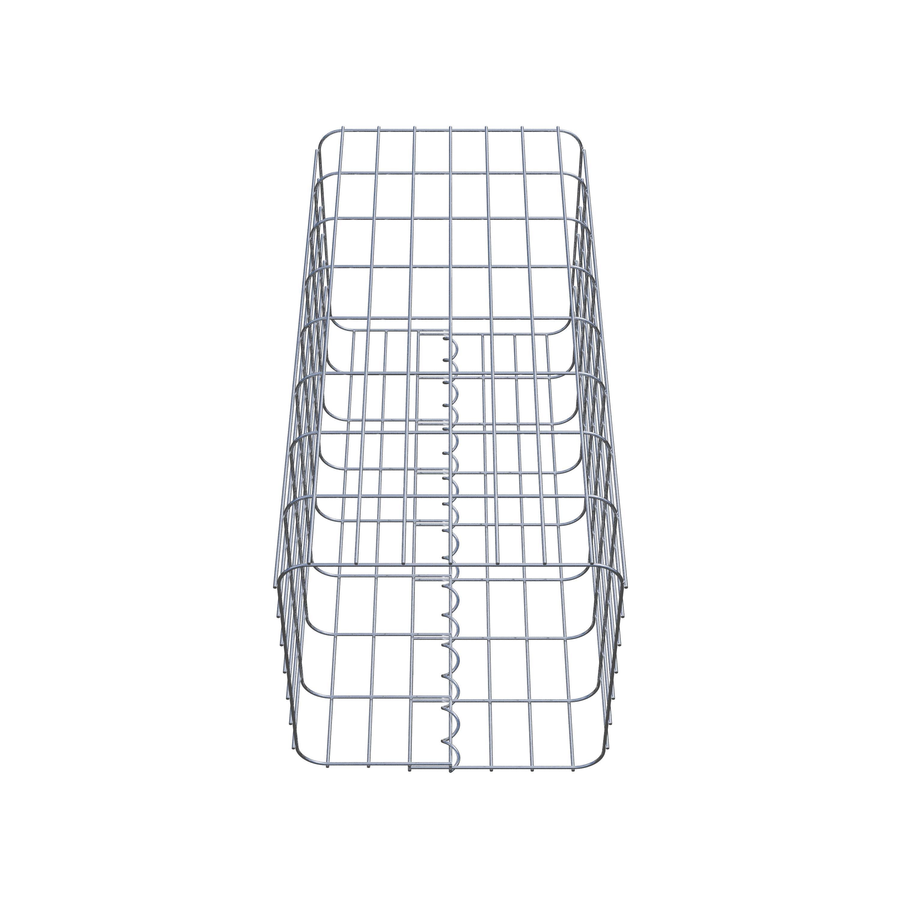 Colonna di gabbioni, angolare 37 cm x 37 cm, alta 80 cm, MW 5 cm x 10 cm