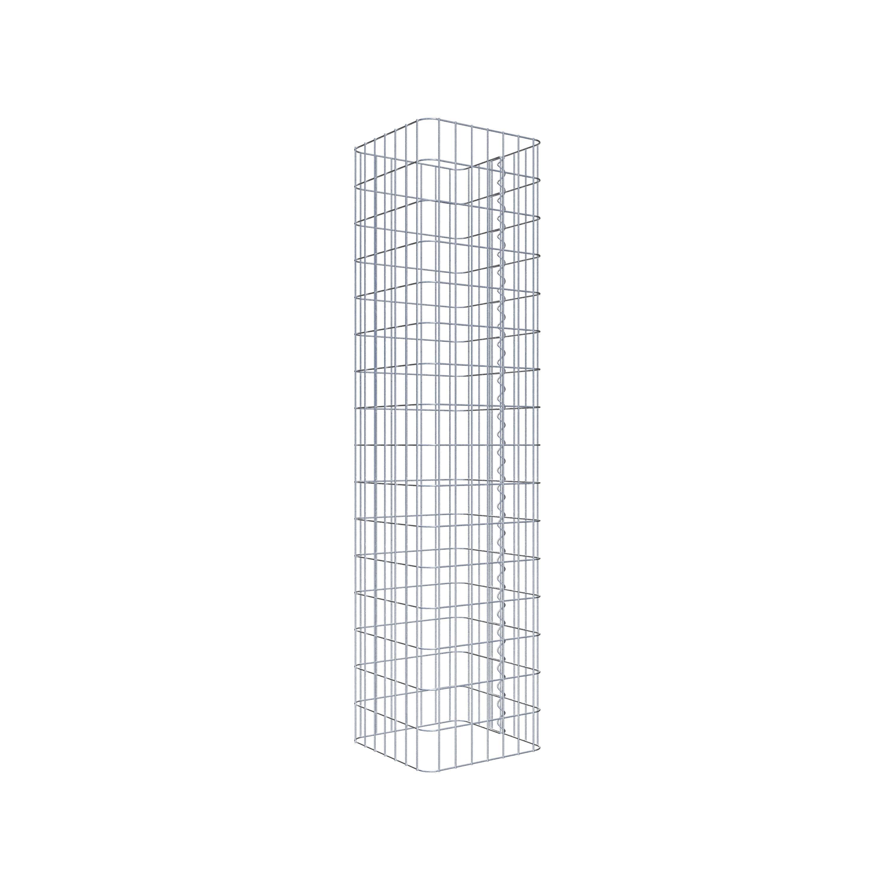 Gabion column square 37 cm x 37 cm, 160 cm height, MW 5 cm x 10 cm