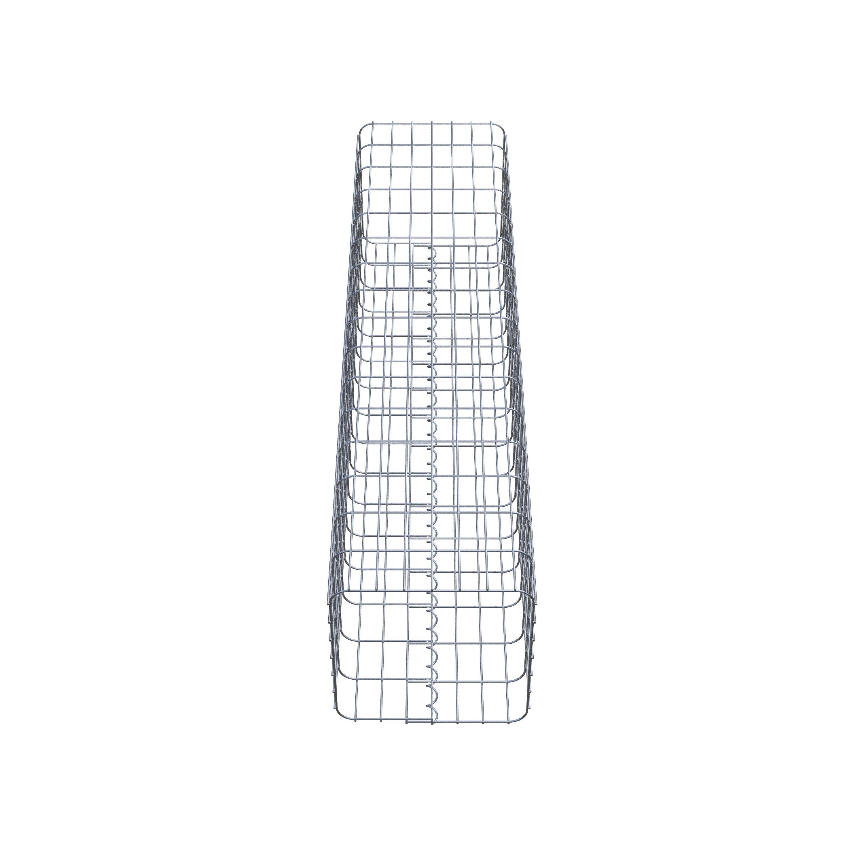 Gabion column square 37 cm x 37 cm, 160 cm height, MW 5 cm x 10 cm