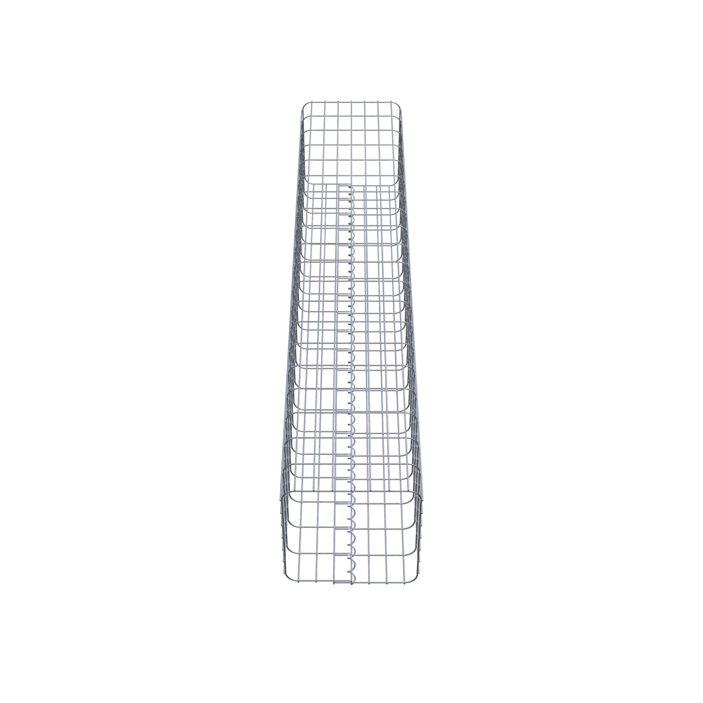 Colonne de gabion carrée 37 cm x 37 cm, 200 cm de hauteur, MW 5 cm x 10 cm