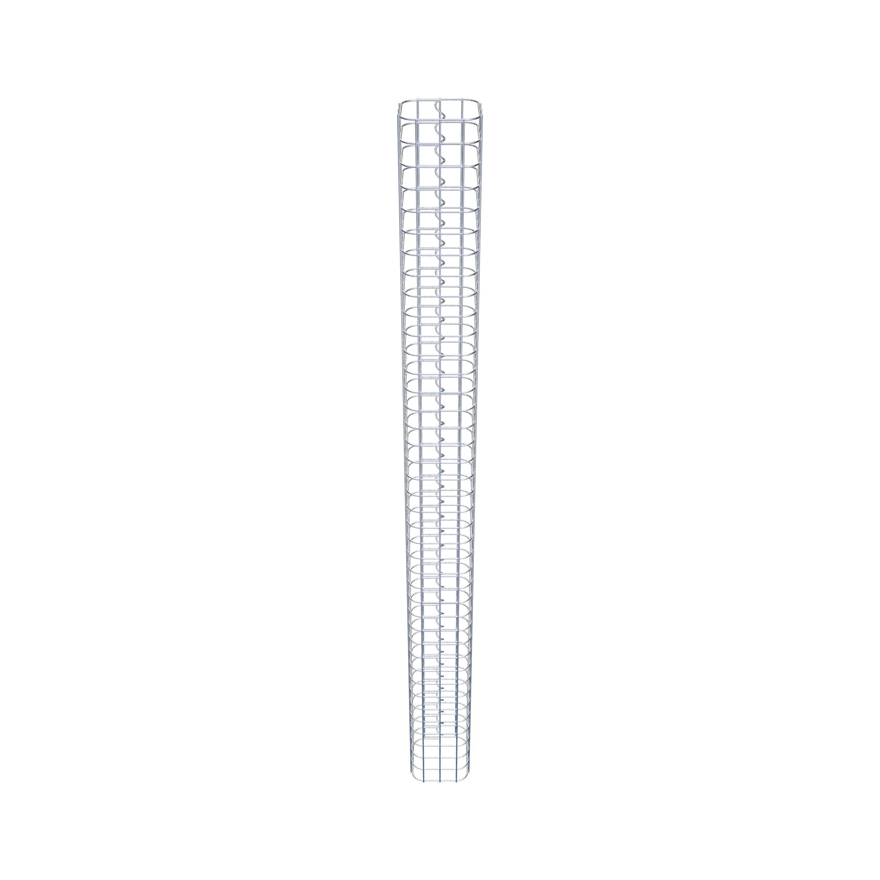 Colonne de gabion carrée 17 cm x 17 cm, 200 cm de hauteur, MW 5 cm x 5 cm