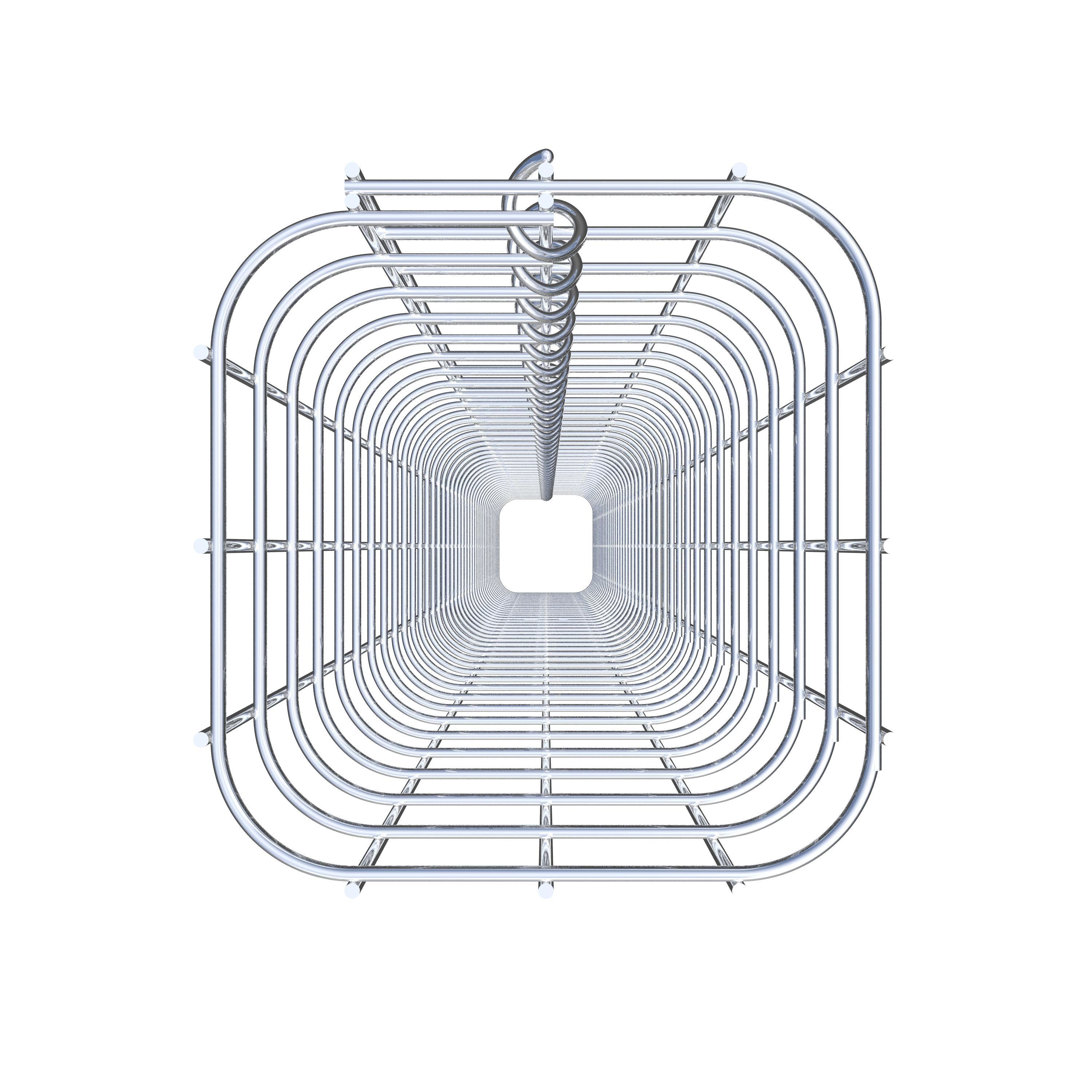 Colonne de gabion carrée 17 cm x 17 cm, 200 cm de hauteur, MW 5 cm x 5 cm