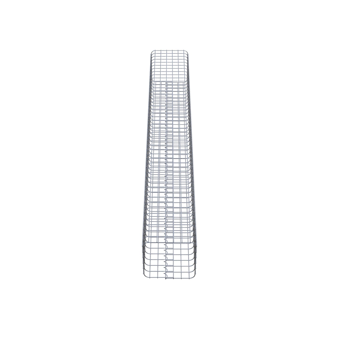 Colonne de gabion carrée 32 cm x 32 cm, 230 cm de hauteur, MW 5 cm x 5 cm