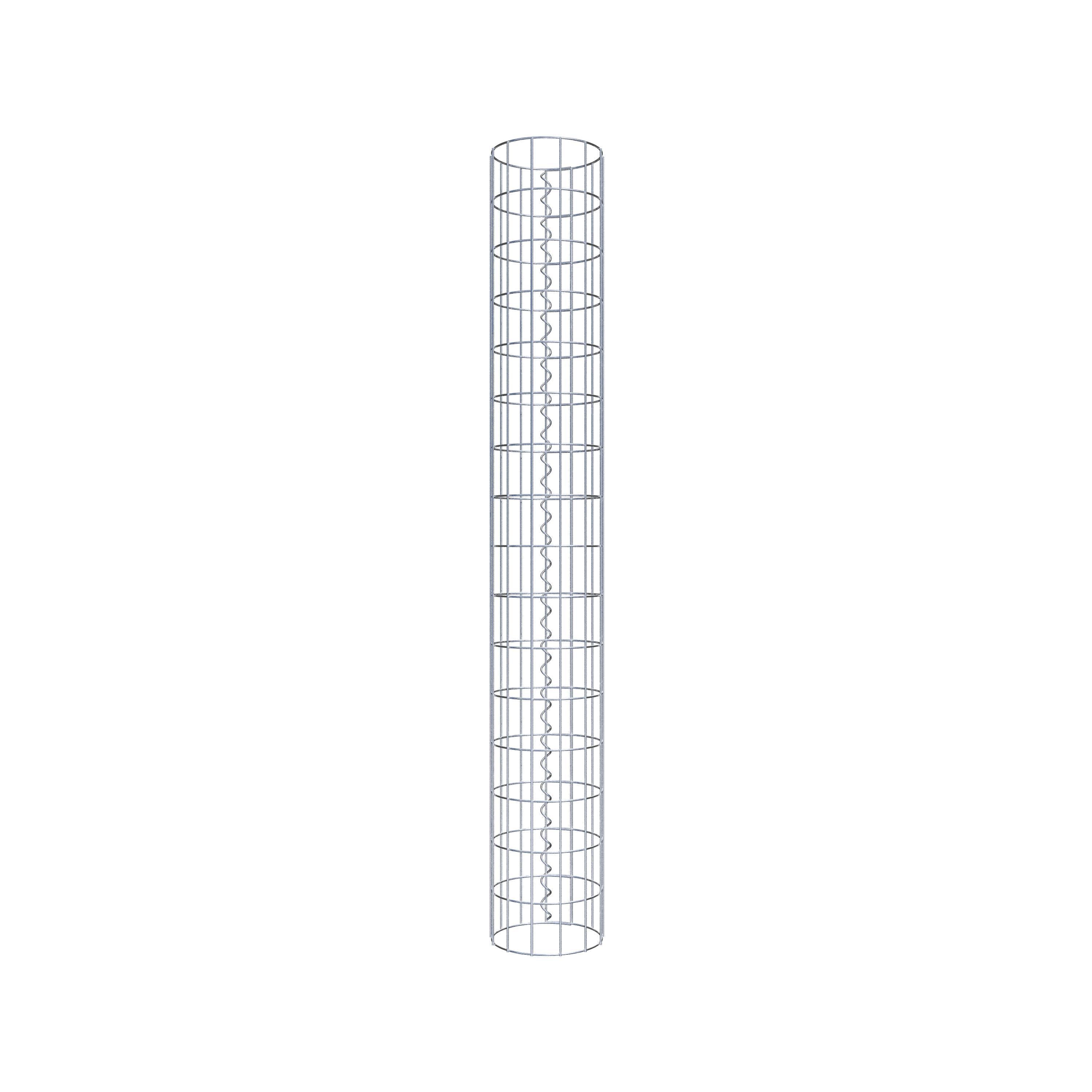 Columna de gaviones diámetro 22 cm, MW 5 x 10 cm redonda