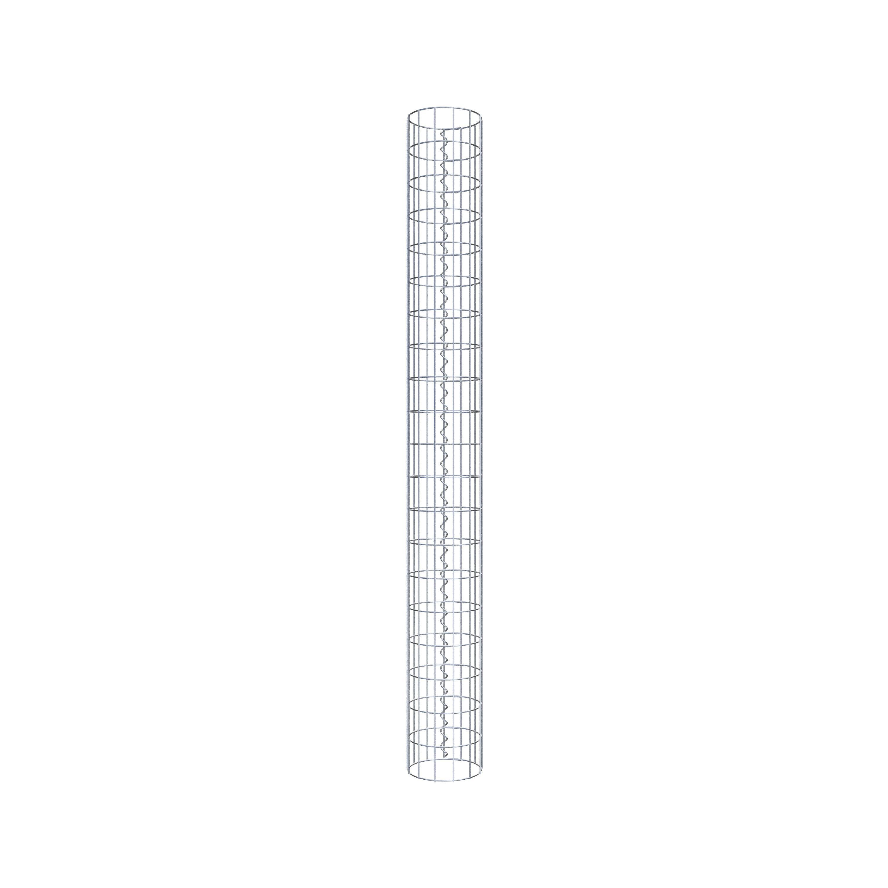 Columna de gaviones diámetro 22 cm, MW 5 x 10 cm redonda