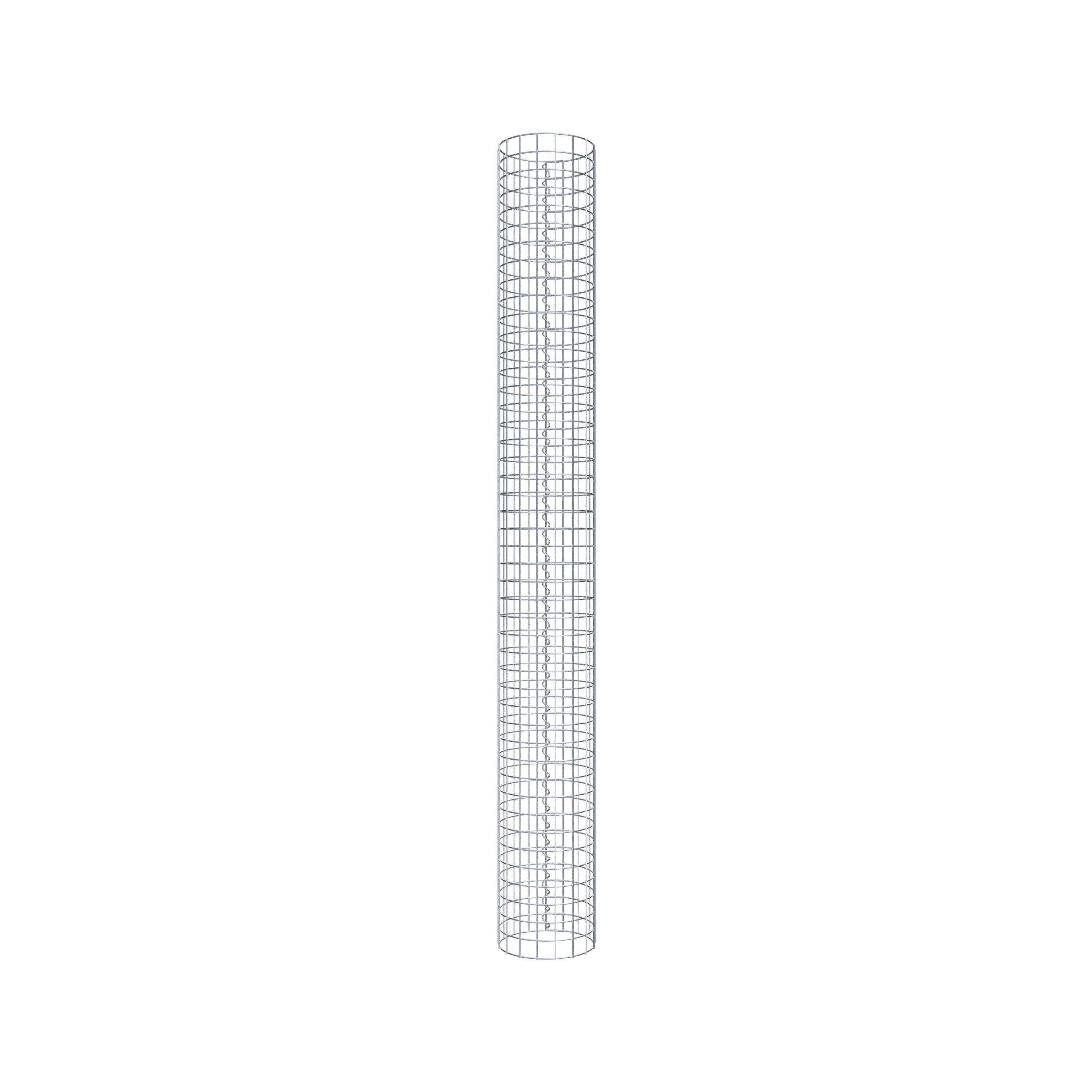 Gabionensäule rund 27 cm Durchmesser, 230 cm Höhe, Maschenweite 5 cm x 5 cm