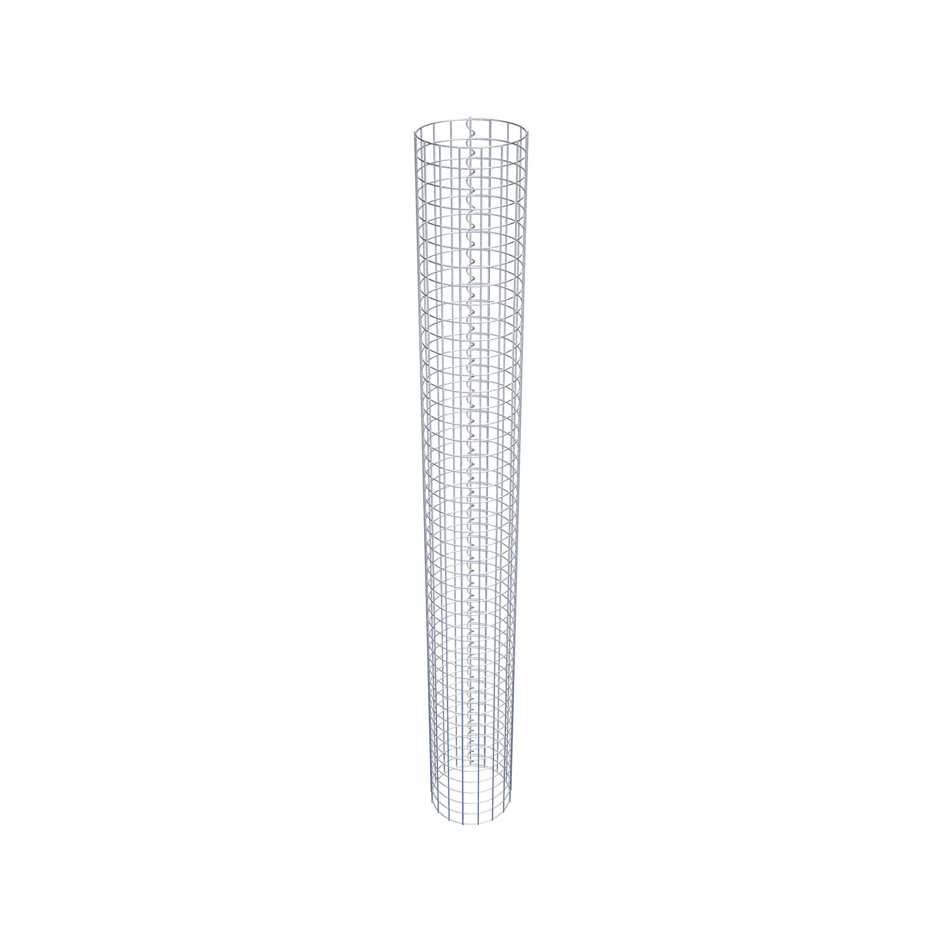 Gabionensäule rund 27 cm Durchmesser, 230 cm Höhe, Maschenweite 5 cm x 5 cm