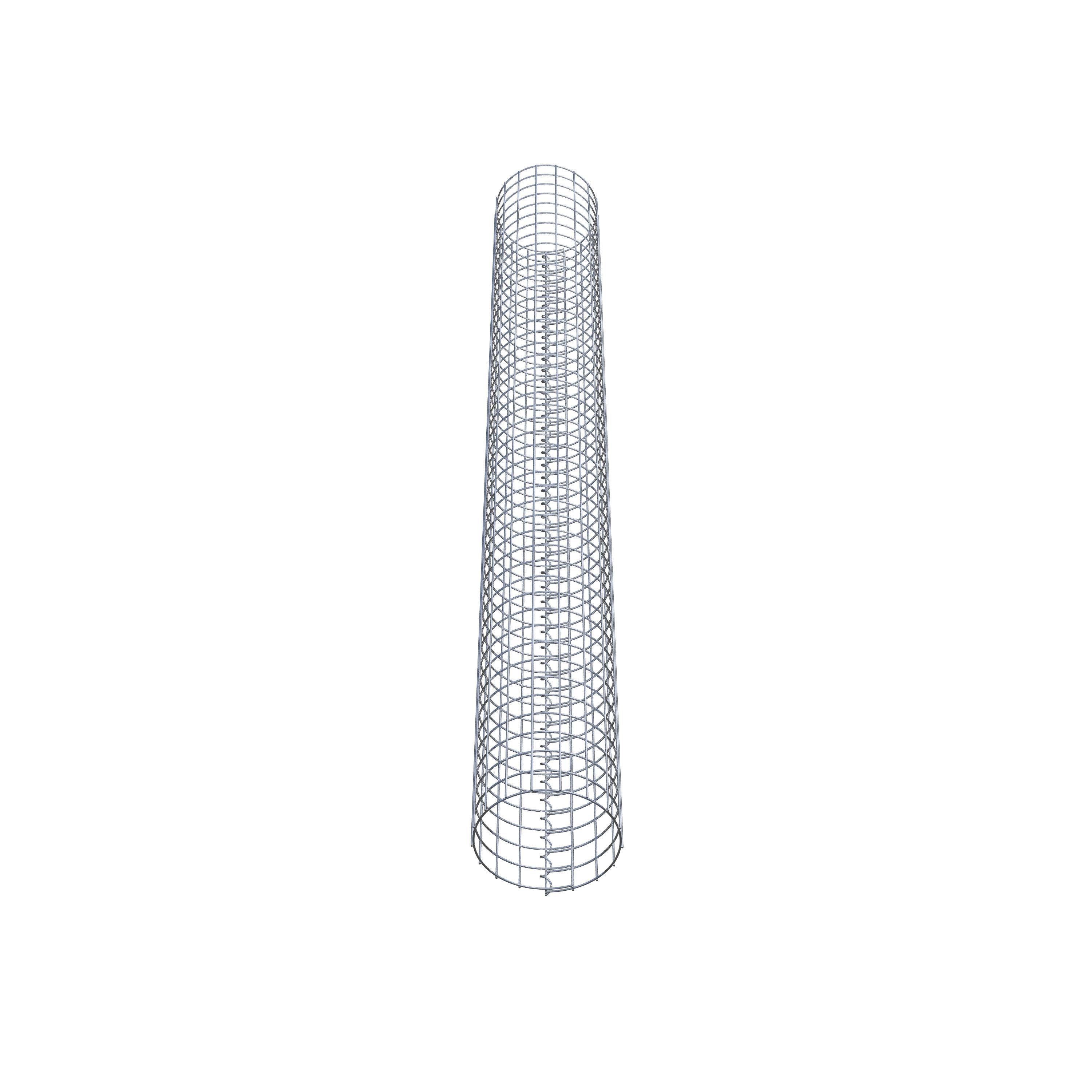 Gabionensäule rund 27 cm Durchmesser, 230 cm Höhe, Maschenweite 5 cm x 5 cm