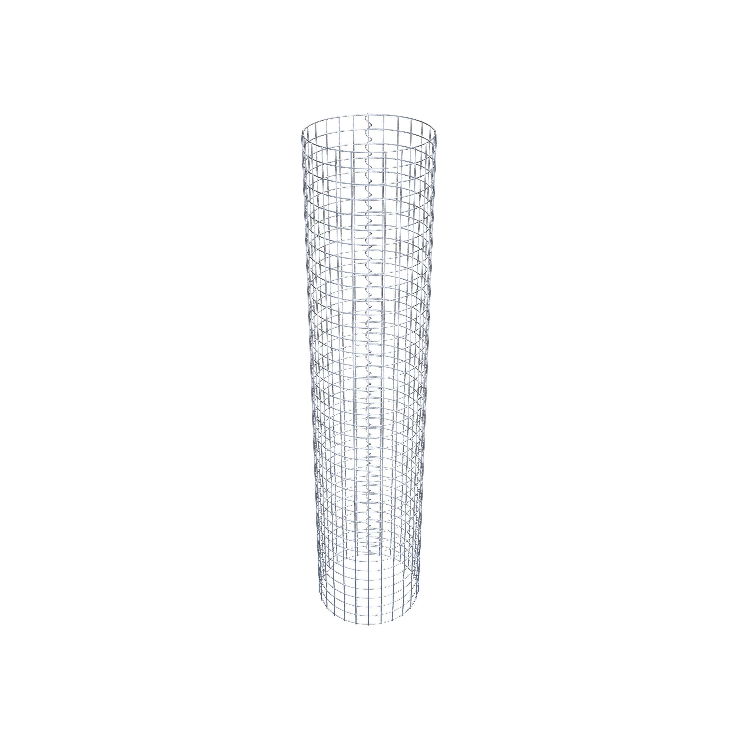 Gabionpelare rund 42 cm diameter, 200 cm höjd, maskstorlek 5 cm x 5 cm