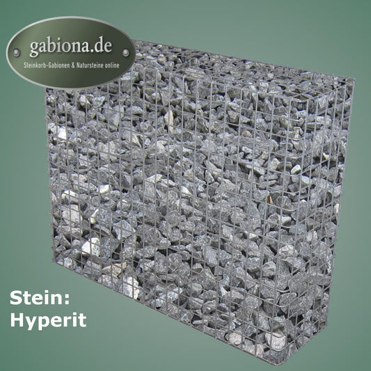 Varmförzinkad gabion 102 cm x 82 cm x 32 cm, maskstorlek 5 cm x 5 cm, helsvetsad