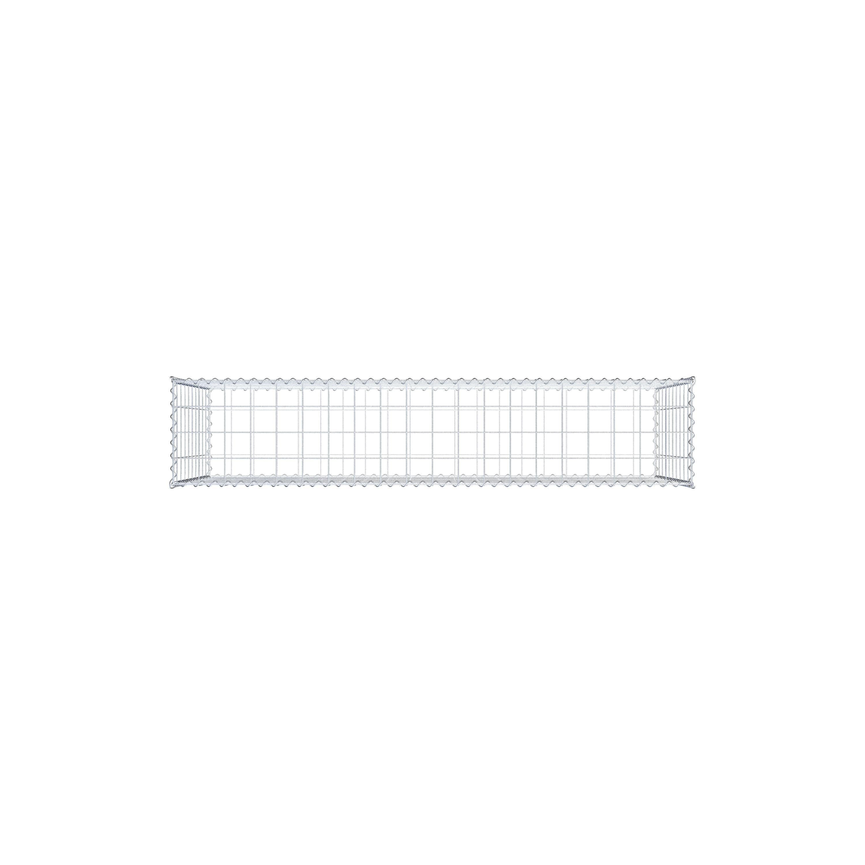 Gavión 200 cm x 100 cm x 40 cm (largo x alto x fondo), malla 10 cm x 10 cm, en espiral