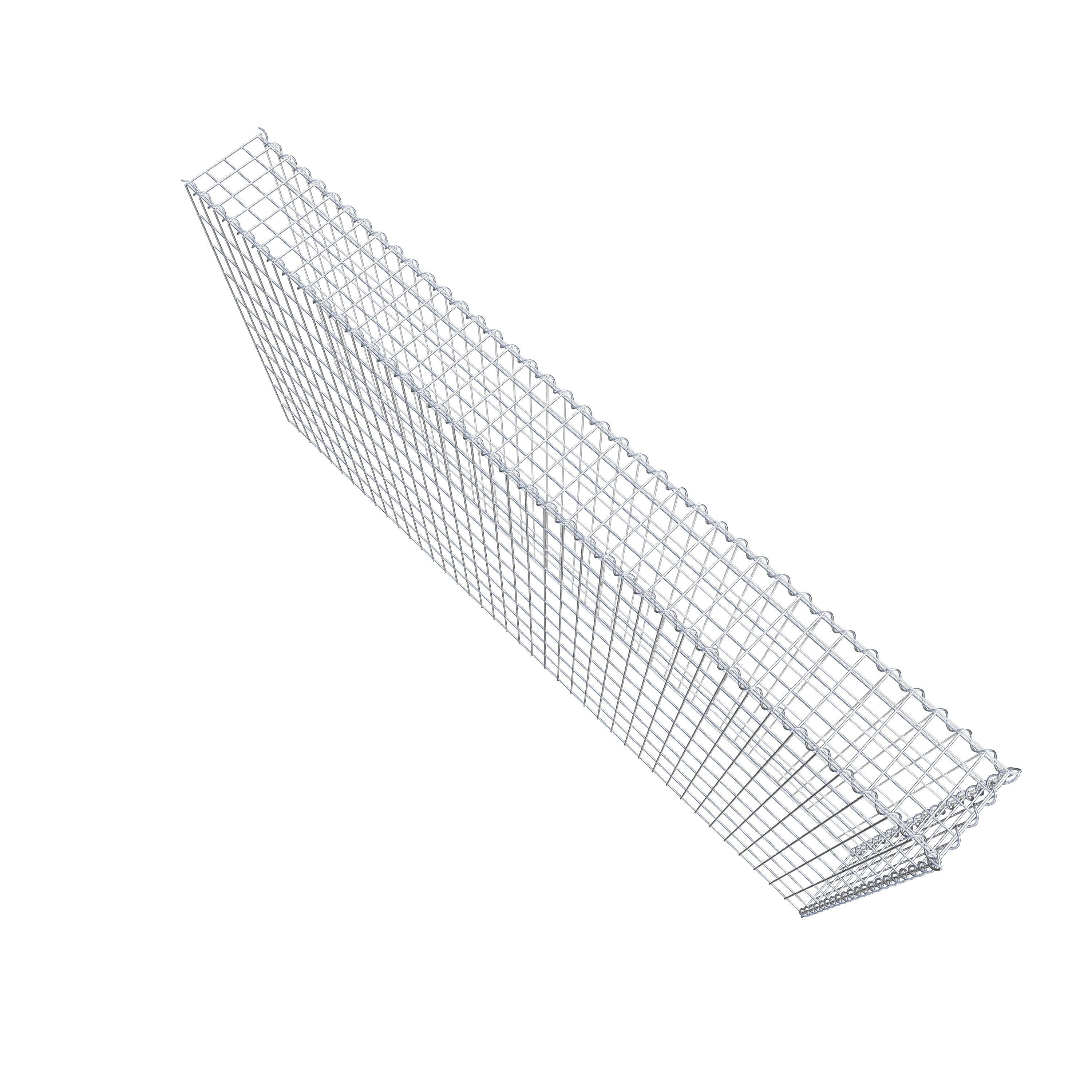 Gavión adicional tipo 4 200 cm x 100 cm x 20 cm (L x A x P), malla 5 cm x 10 cm, en espiral