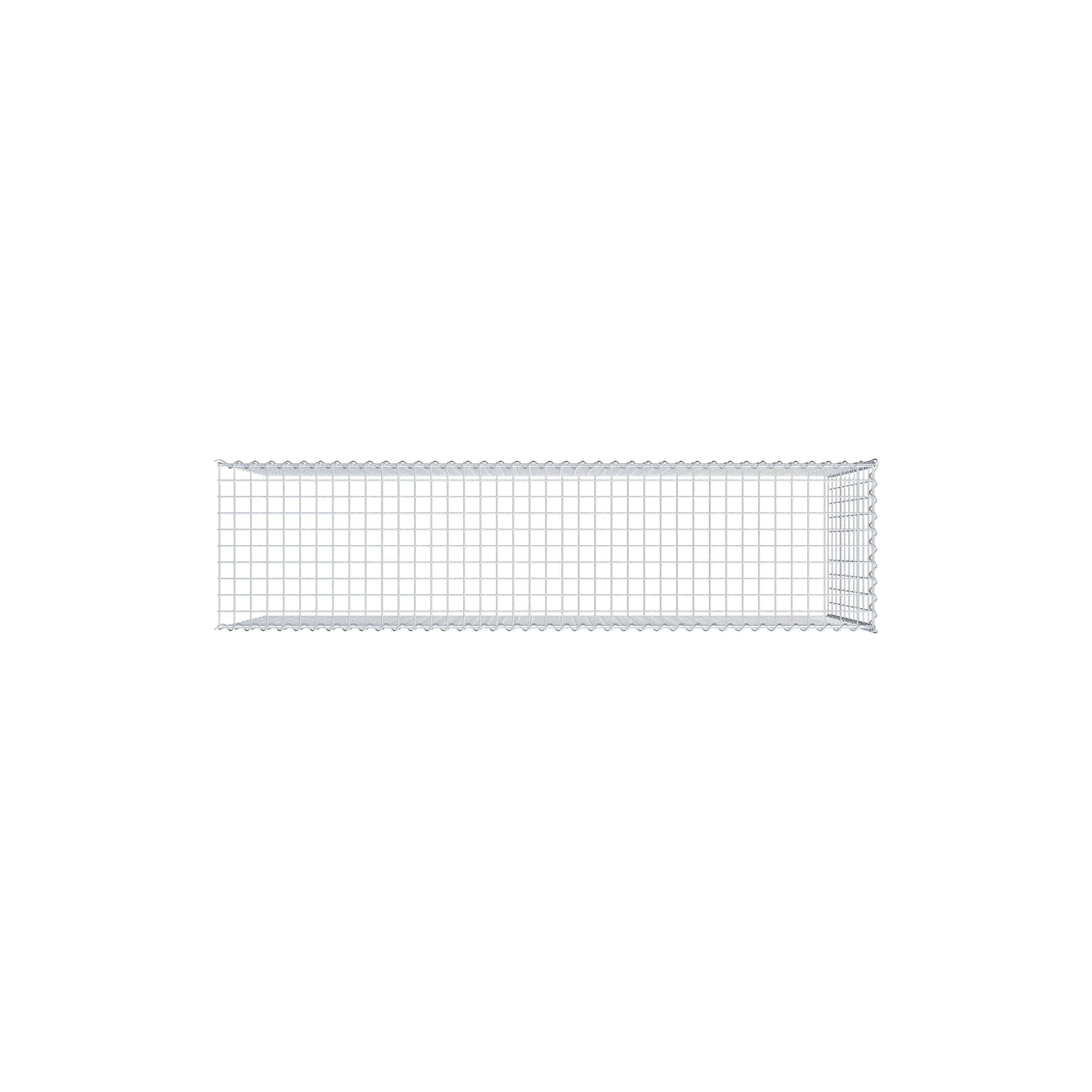 Gavión adicional tipo 4 200 cm x 100 cm x 50 cm (L x A x P), malla 5 cm x 10 cm, en espiral