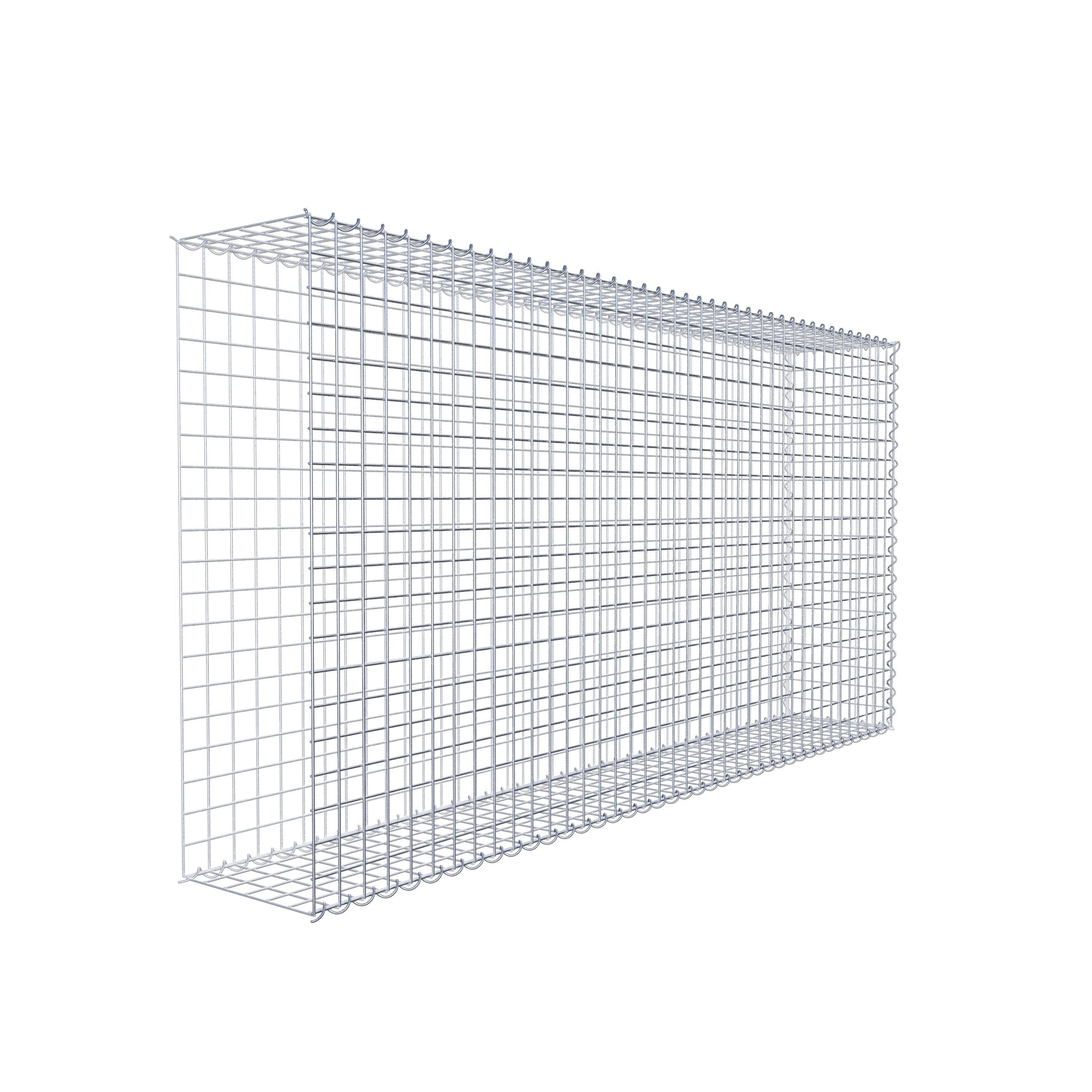 Grown-on gabion type 2 200 cm x 100 cm x 30 cm (L x H x D), mesh size 5 cm x 5 cm, spiral