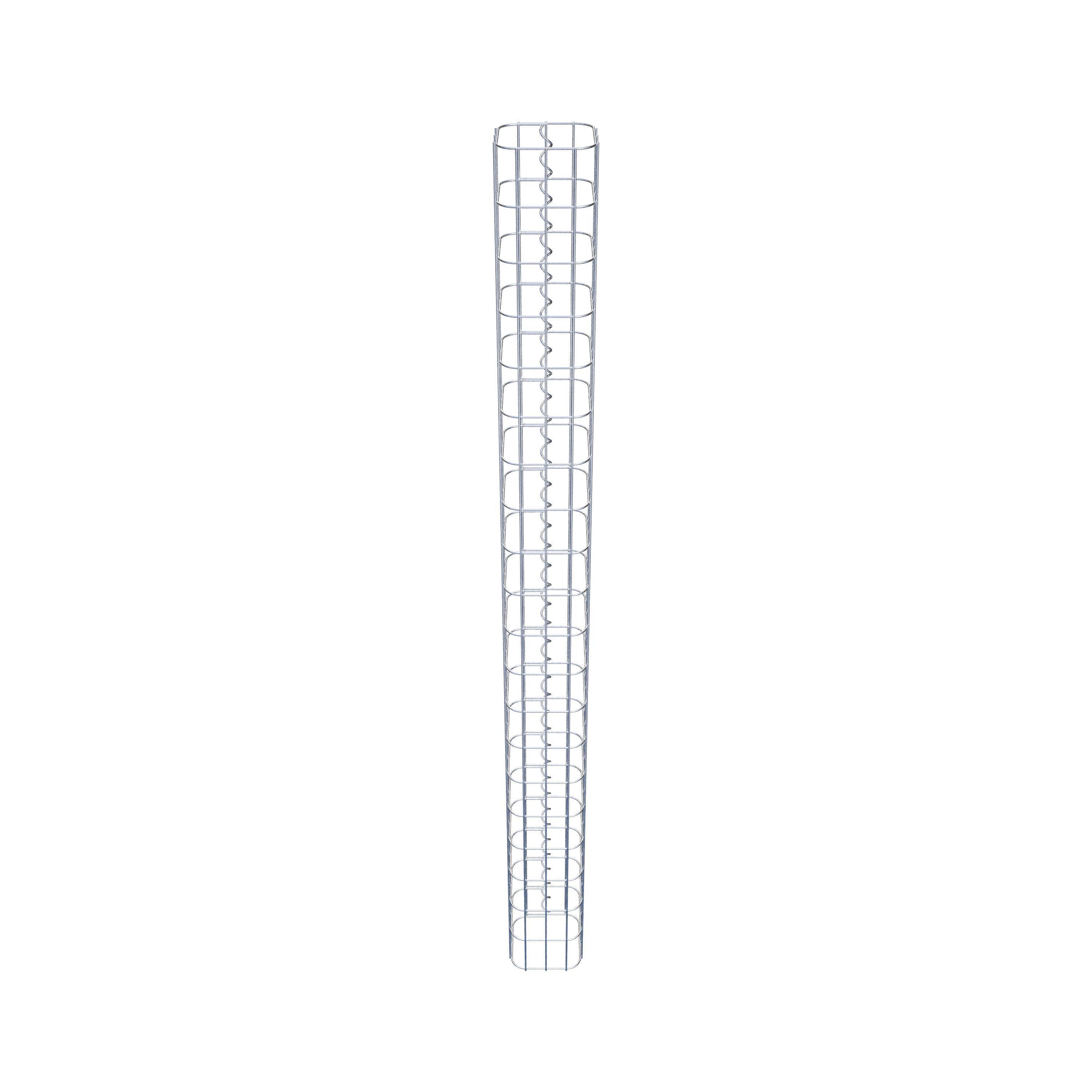 Gabion column, square, hot-dip galvanized, 17 cm x 17 cm, 200 cm height, MW 5 cm x 10 cm