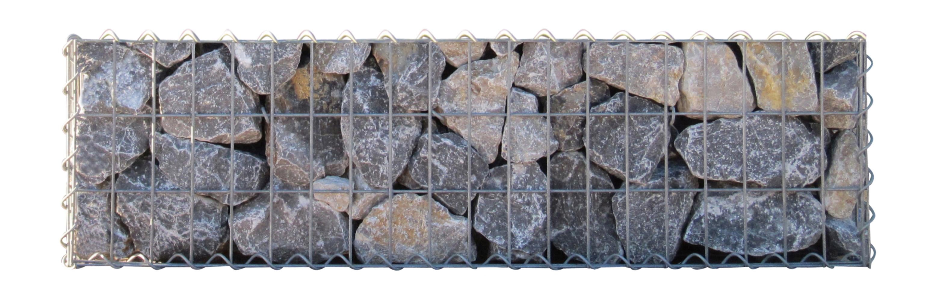 Gabion 100 cm x 30 cm x 30 cm (L x H x D), maskestørrelse 5 cm x 10 cm, spiral