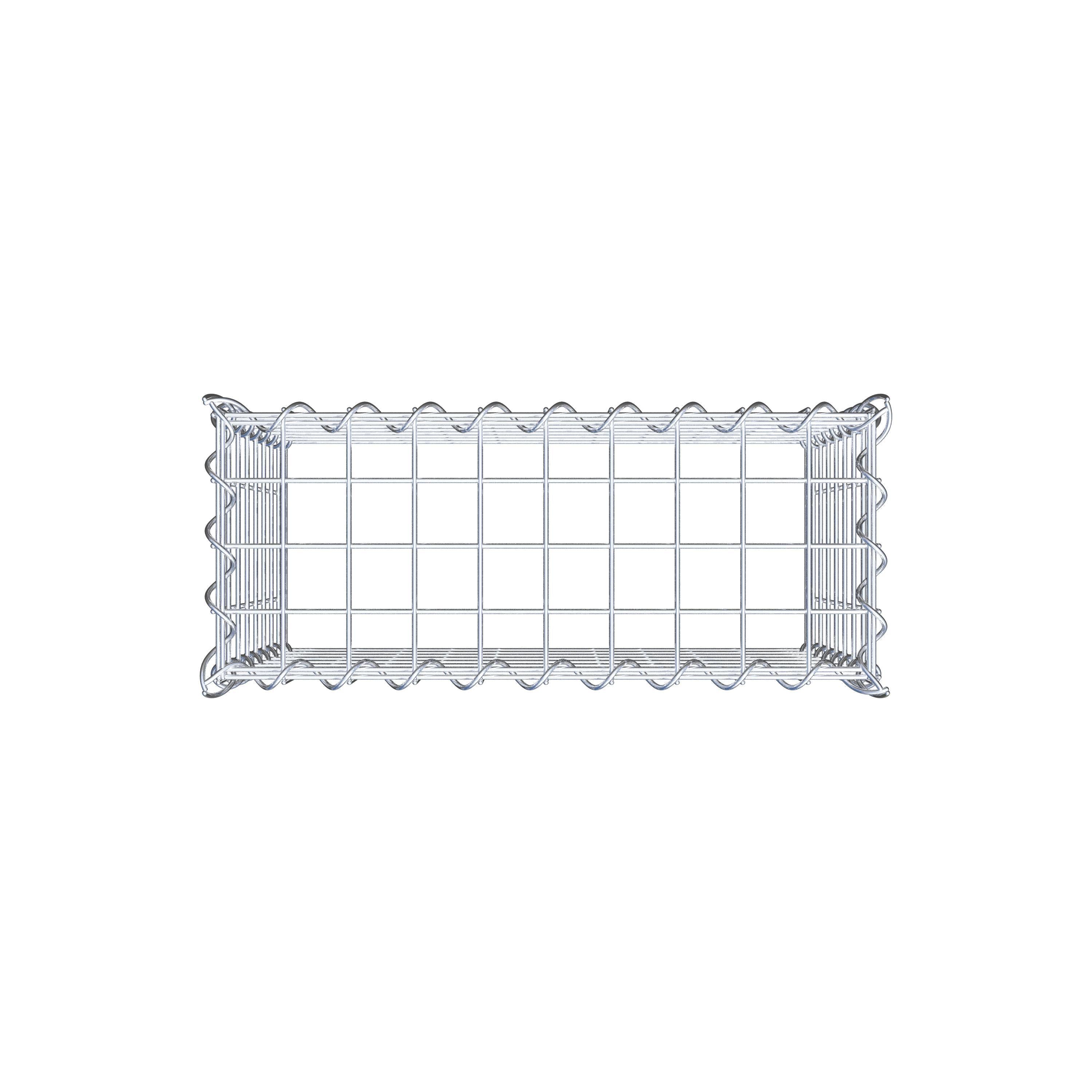 Gabbione aggiuntivo tipo 3 50 cm x 40 cm x 20 cm (L x H x P), dimensione maglia 5 cm x 5 cm, a spirale
