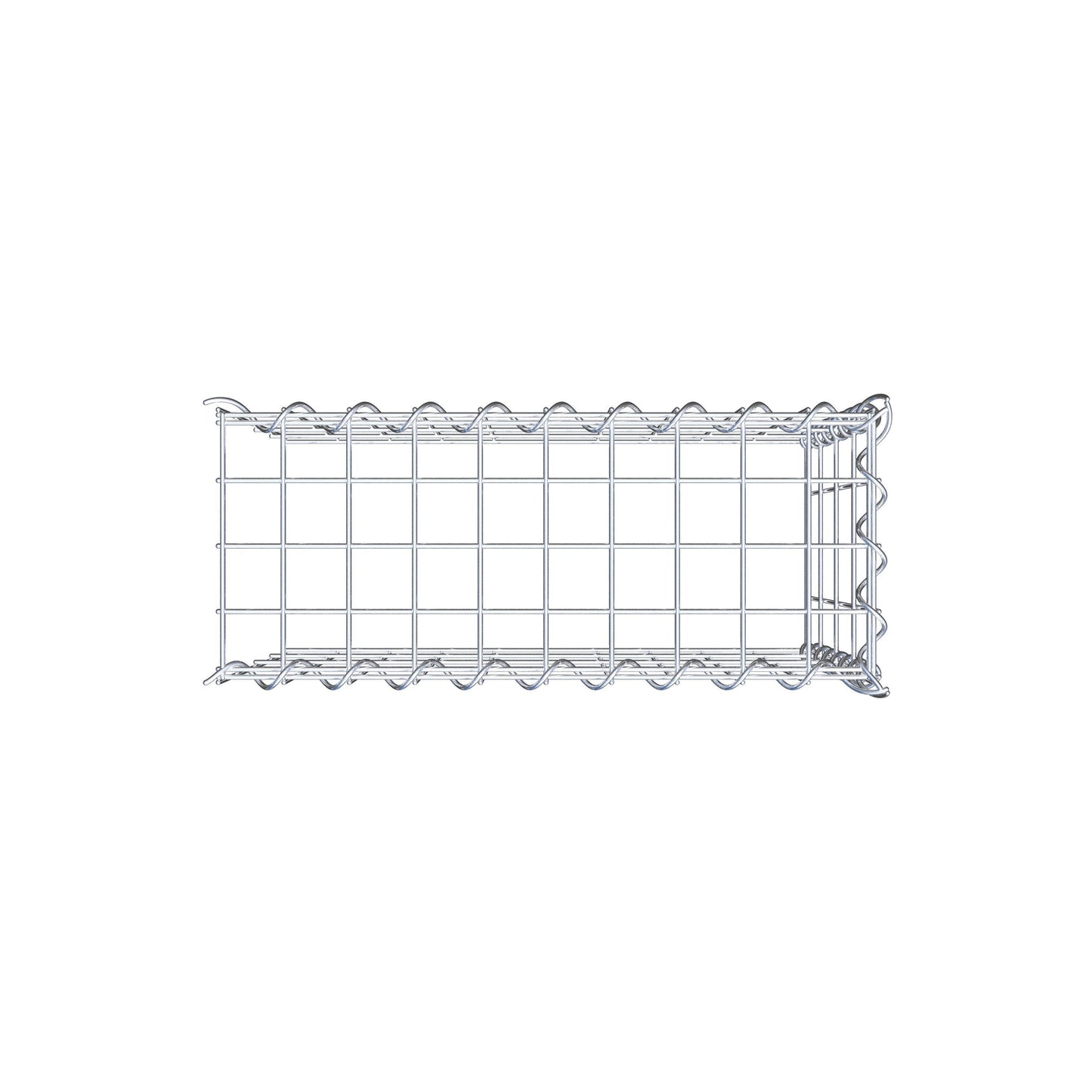 Gabbione aggiuntivo tipo 4 50 cm x 40 cm x 20 cm (L x H x P), dimensione maglia 5 cm x 10 cm, a spirale