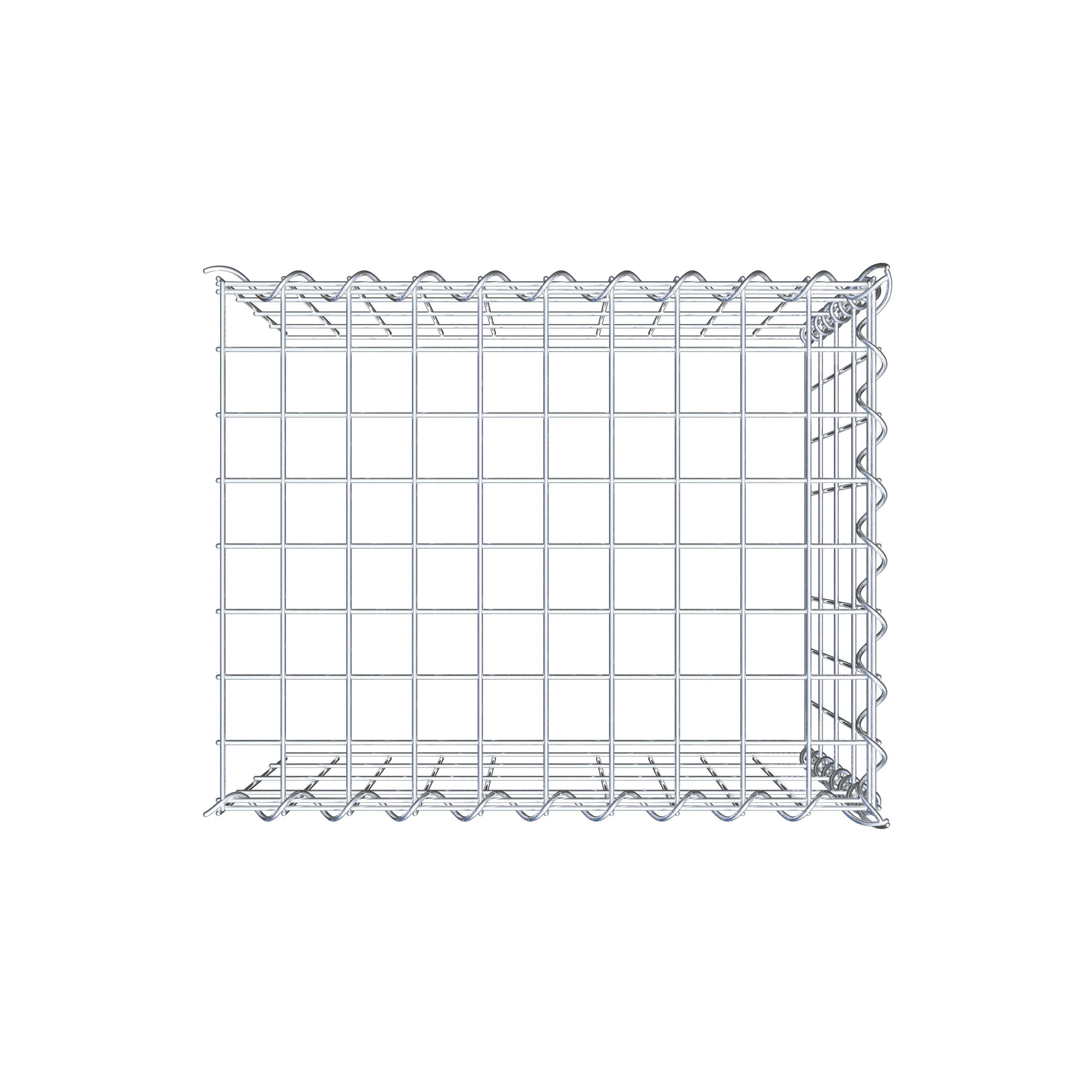 Gabbione aggiuntivo tipo 4 50 cm x 40 cm x 40 cm (L x H x P), dimensione maglia 5 cm x 10 cm, a spirale