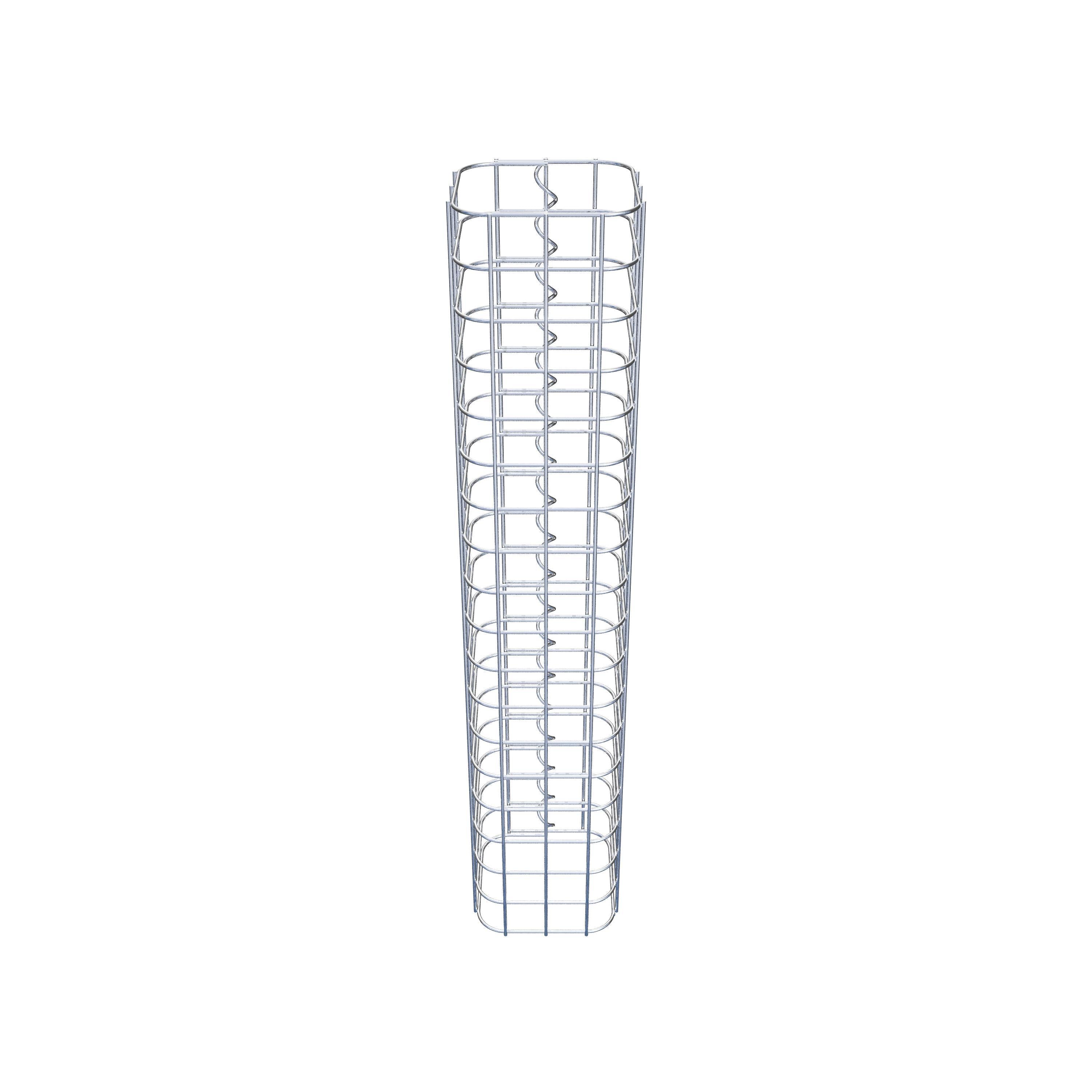 Columna de gaviones 17 x 17 cm, cuadrado MW 5 x 5 cm