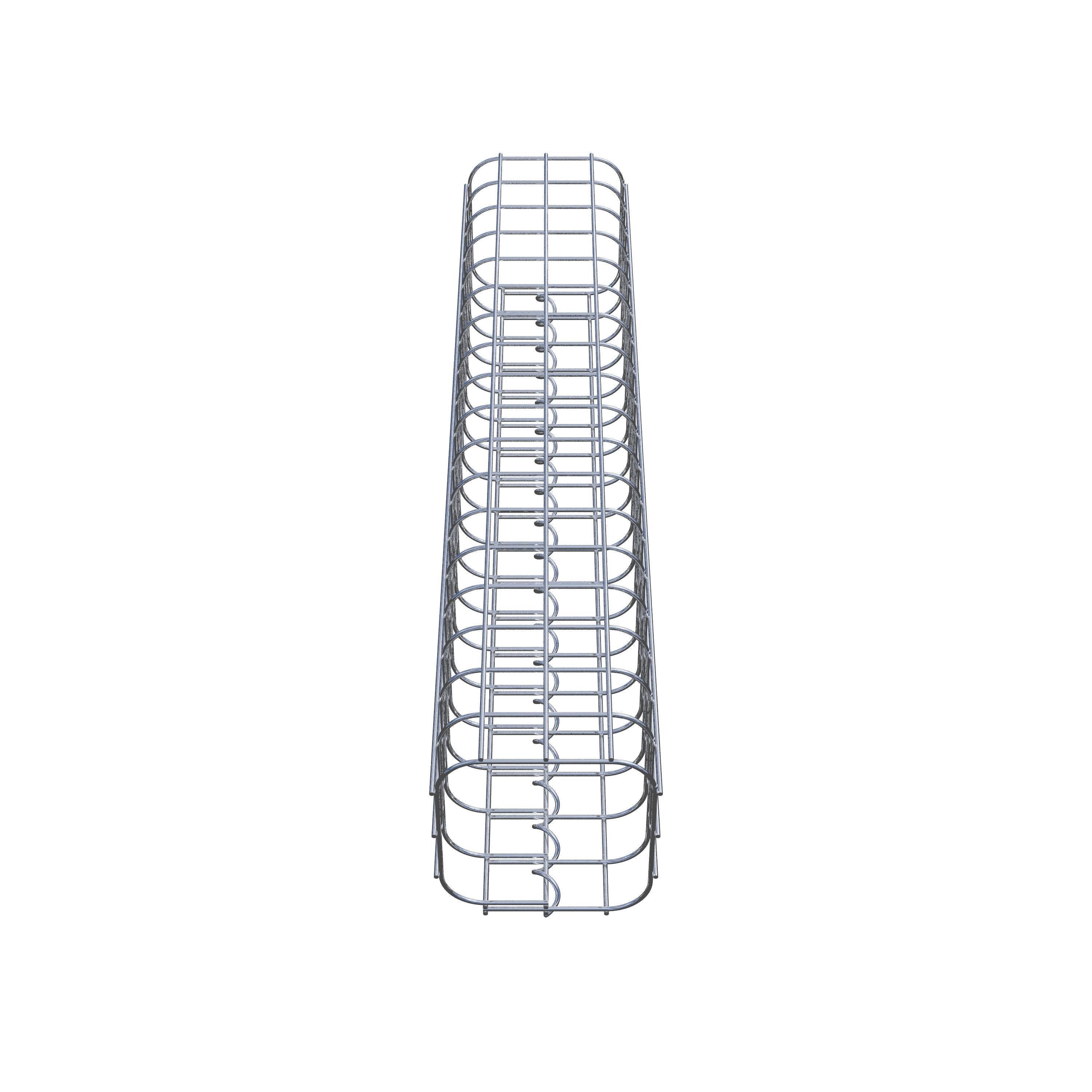 Columna de gaviones 17 x 17 cm, cuadrado MW 5 x 5 cm
