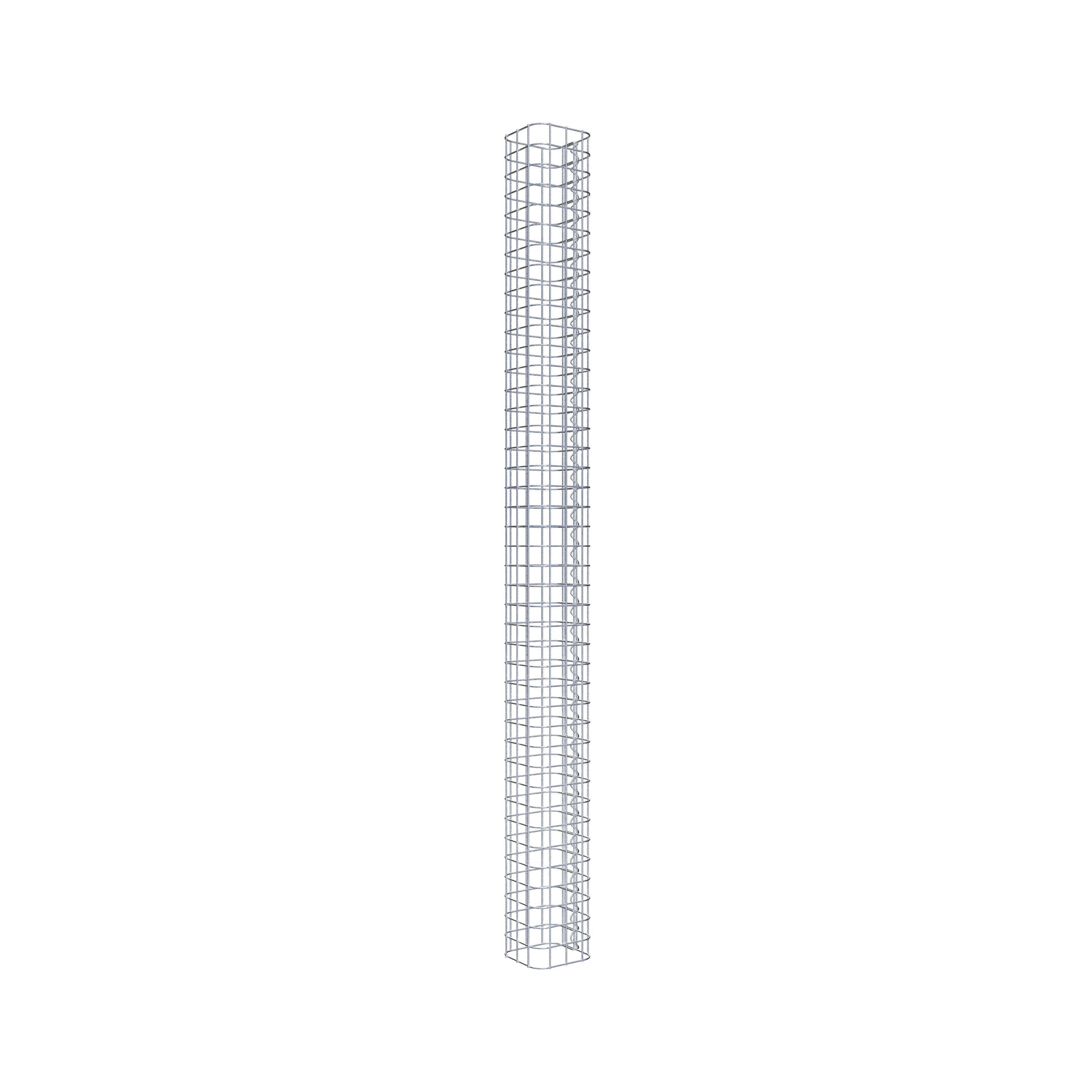Columna de gaviones 17 x 17 cm, cuadrado MW 5 x 5 cm