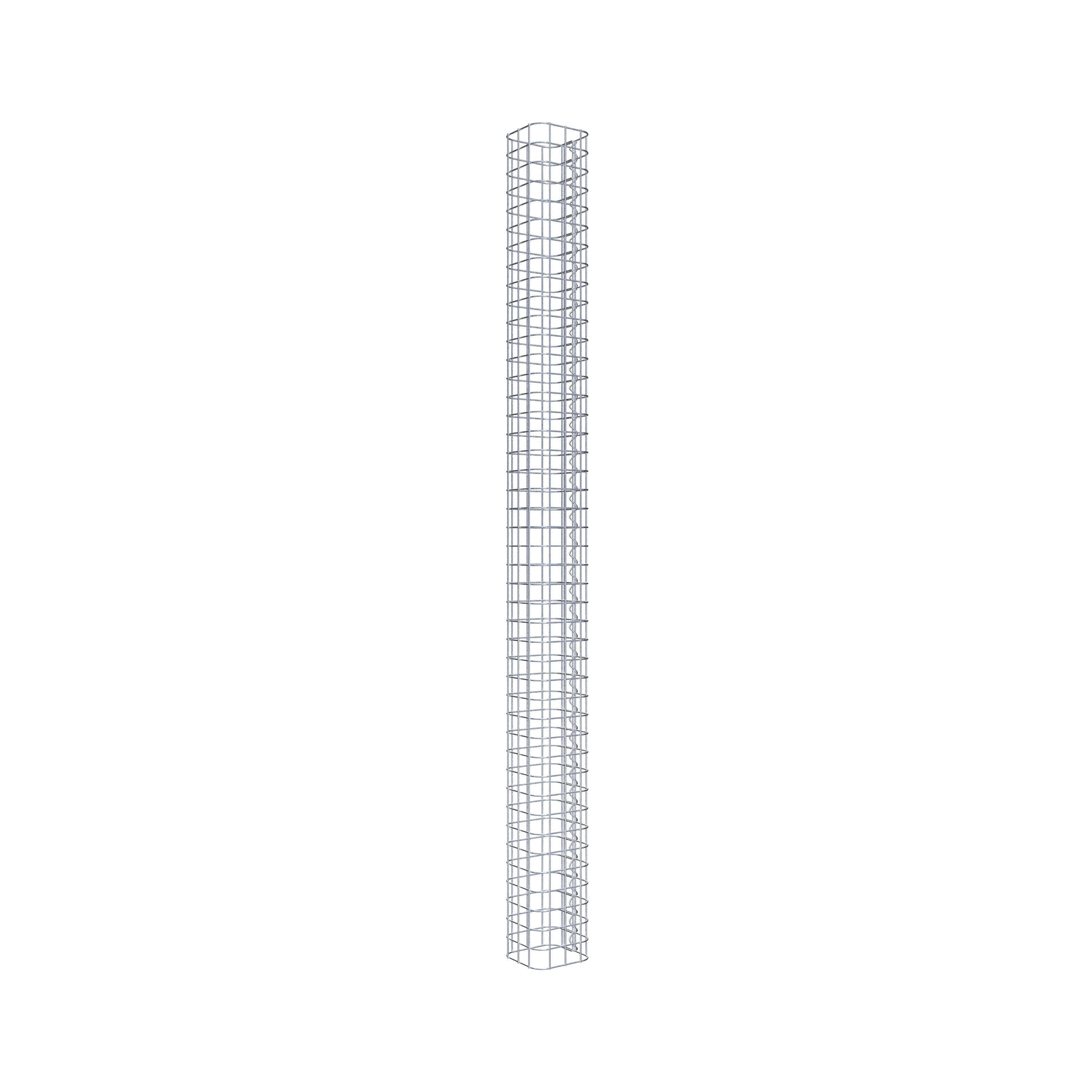 Columna de gaviones 17 x 17 cm, cuadrado MW 5 x 5 cm