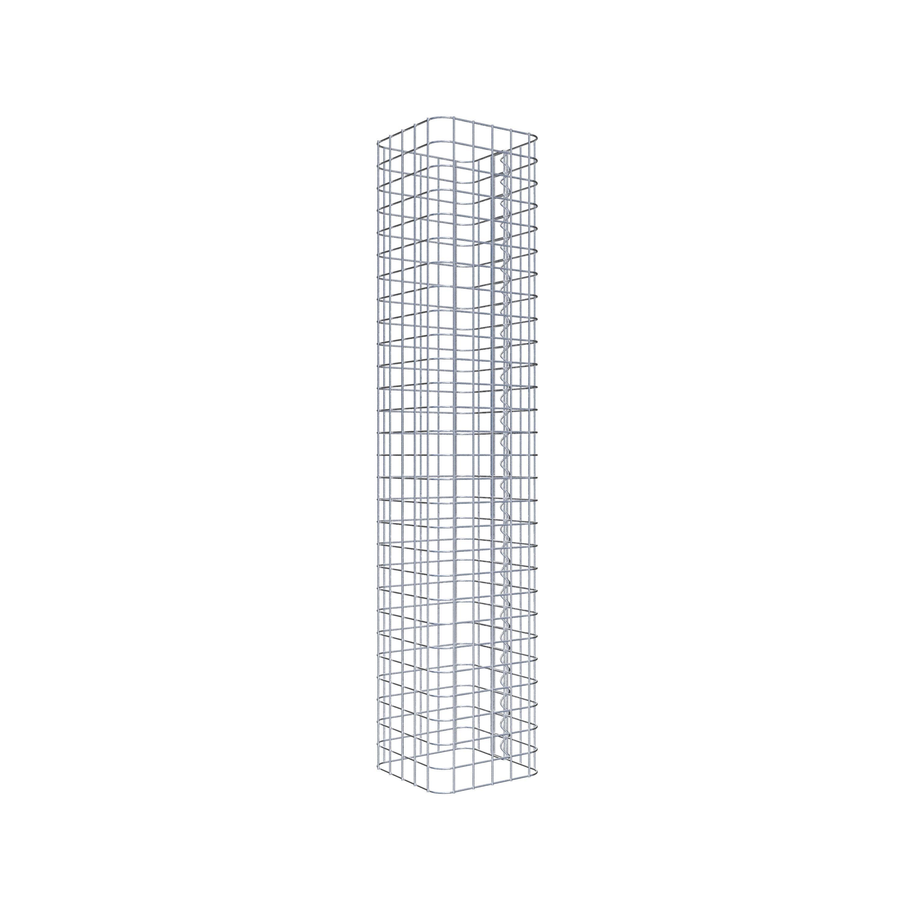 Coluna de gabião 27 x 27 cm MW 5 x 5 cm quadrado
