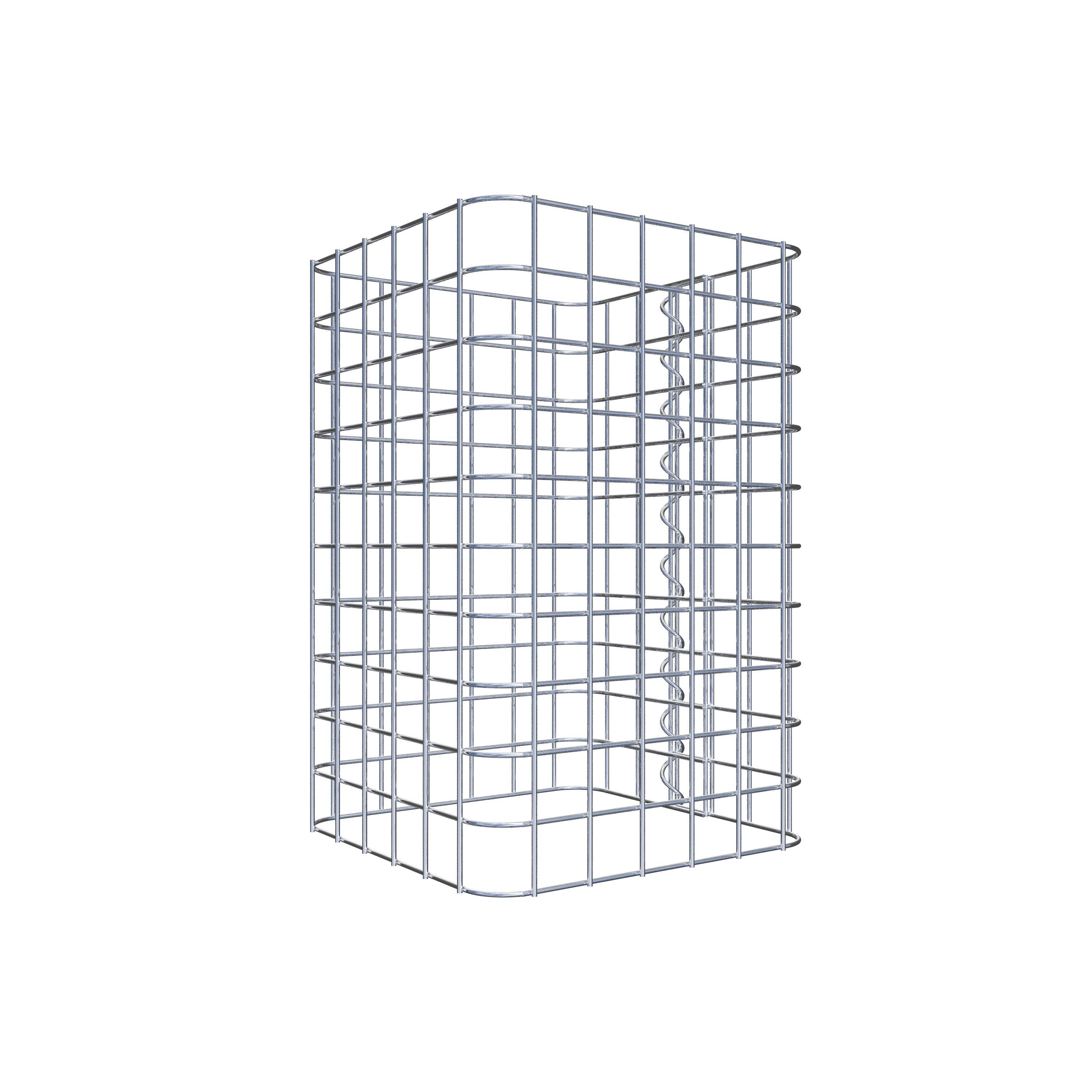 Columna de gaviones 32 x 32 cm MW 5 x 5 cm cuadrado