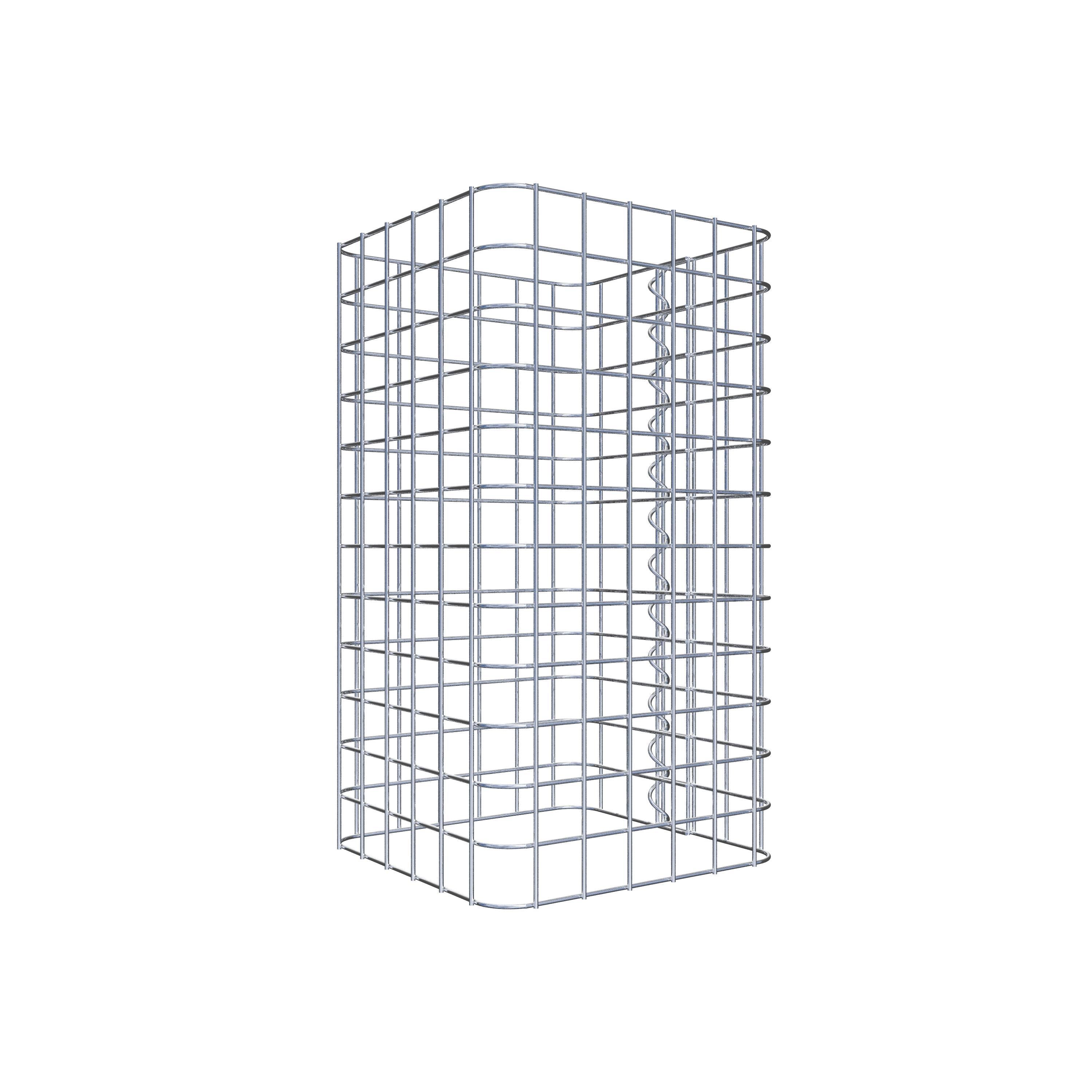 Columna de gaviones 32 x 32 cm MW 5 x 5 cm cuadrado
