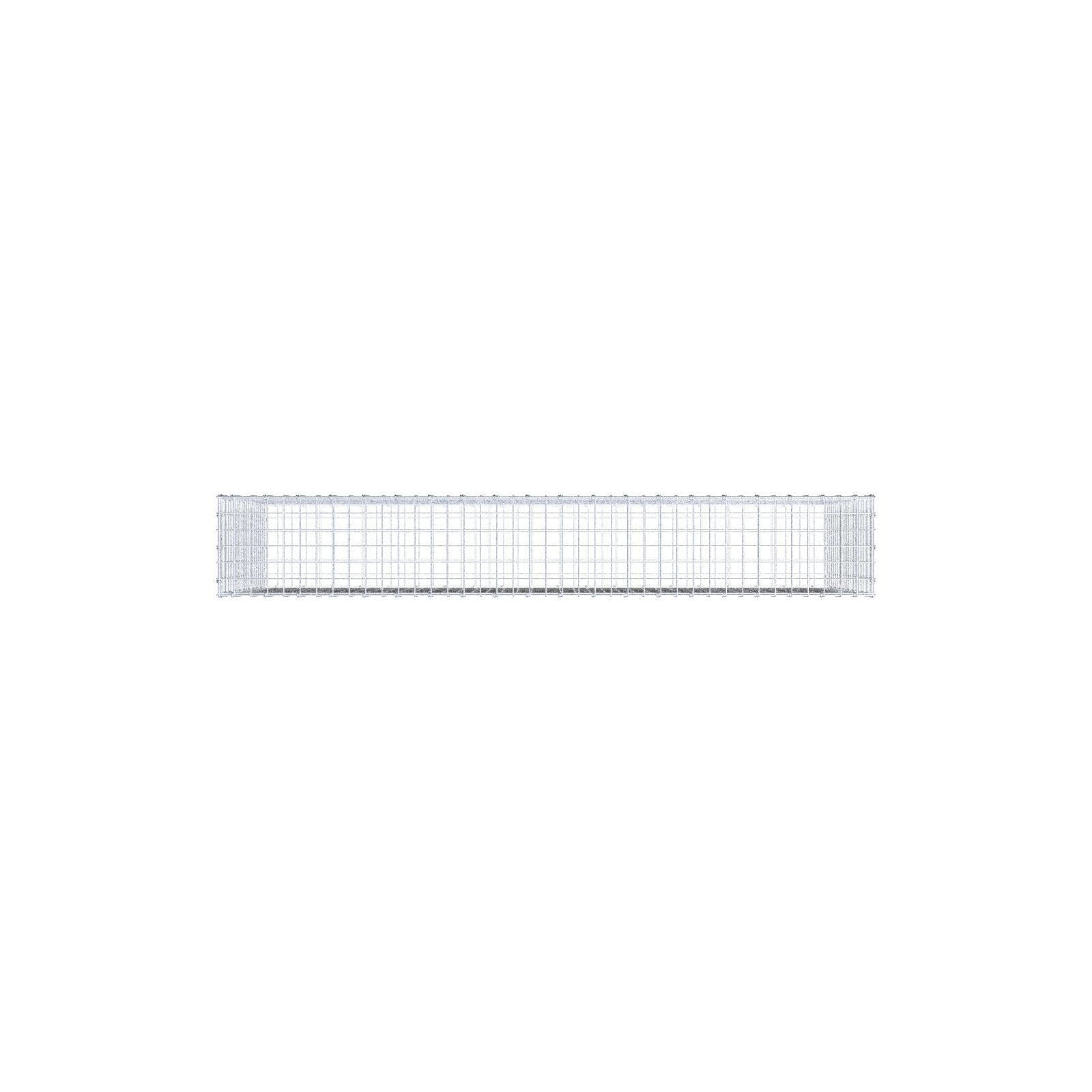 Gabion 200 cm x 100 cm x 30 cm (L x H x D), mesh size 5 x 5 cm, spiral ring