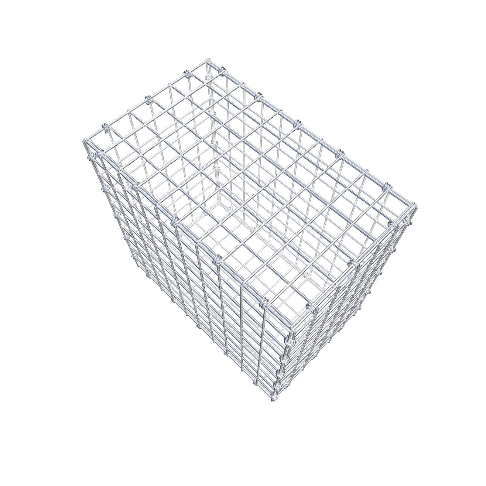 Gabbione 50 cm x 50 cm x 30 cm (L x H x P), maglia 5 x 5 cm, anello a spirale