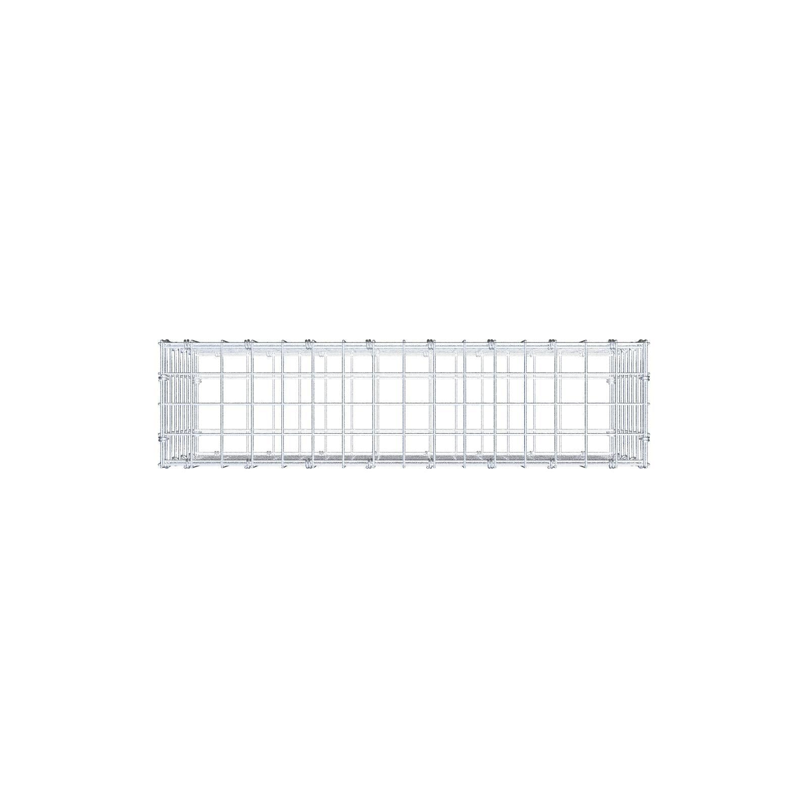 Gabion 80 cm x 40 cm x 20 cm (L x H x D), maskestørrelse 5 x 5 cm, spiralring