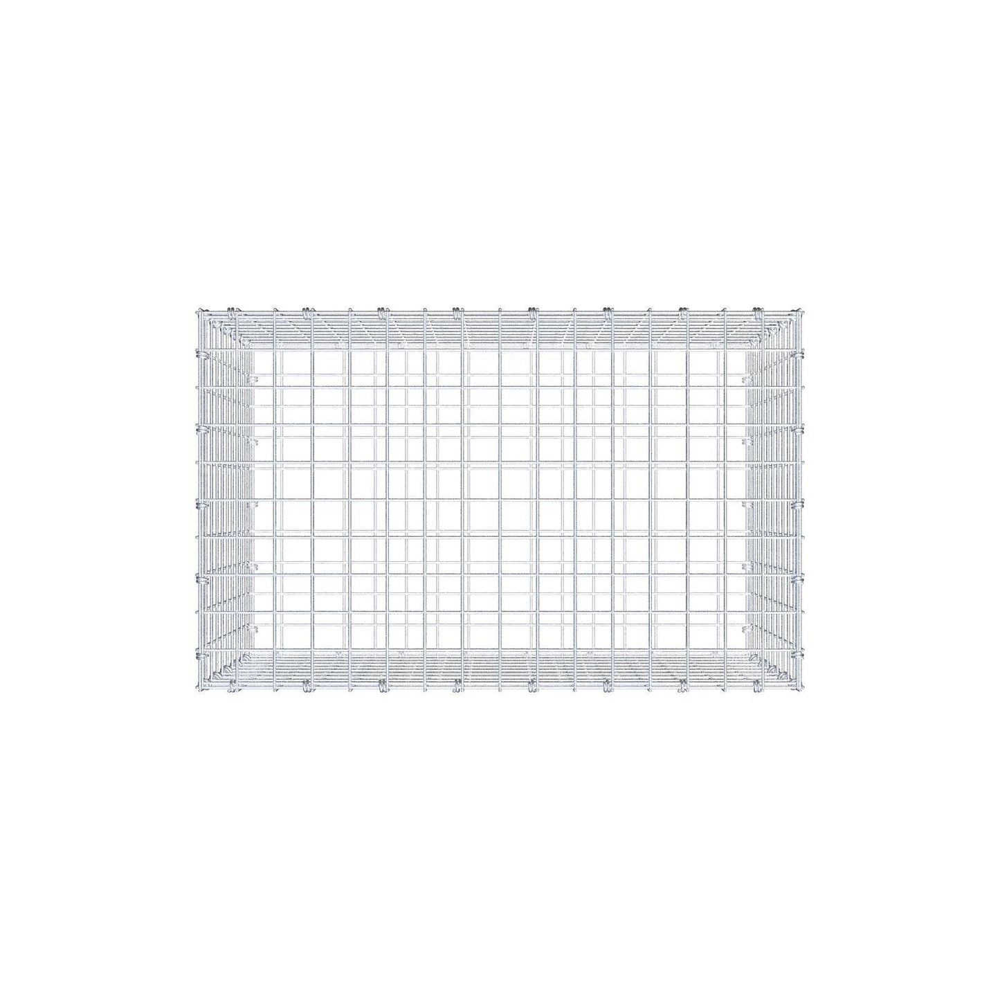 Gabião 80 cm x 50 cm x 50 cm (C x A x P), malhagem 5 x 5 cm, anel espiral