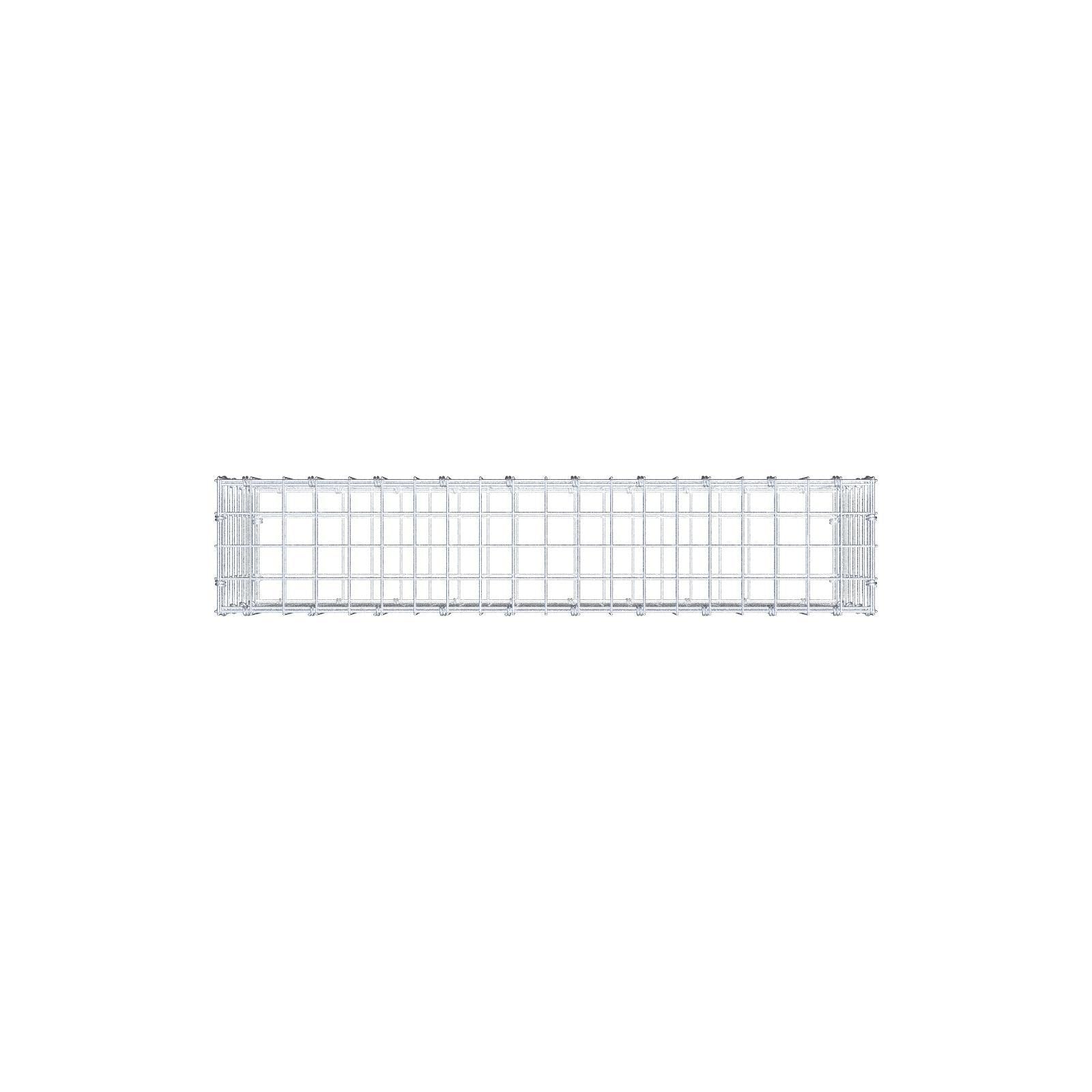 Gabion 100 cm x 40 cm x 20 cm (L x H x D), maskestørrelse 5 x 5 cm, spiralring