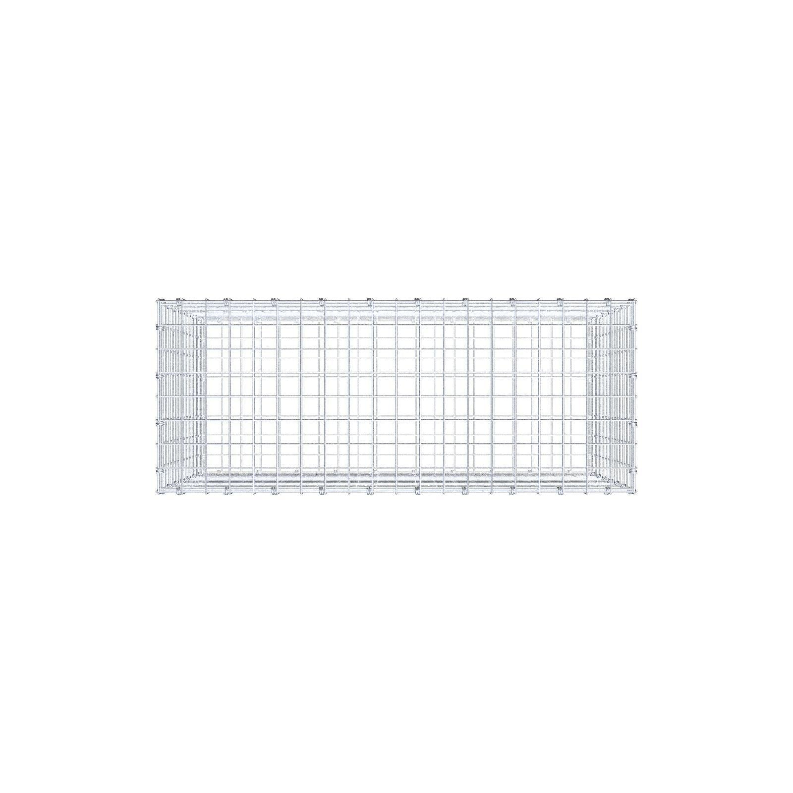 Gabion 100 cm x 70 cm x 40 cm (L x H x D), maskestørrelse 5 x 5 cm, spiralring