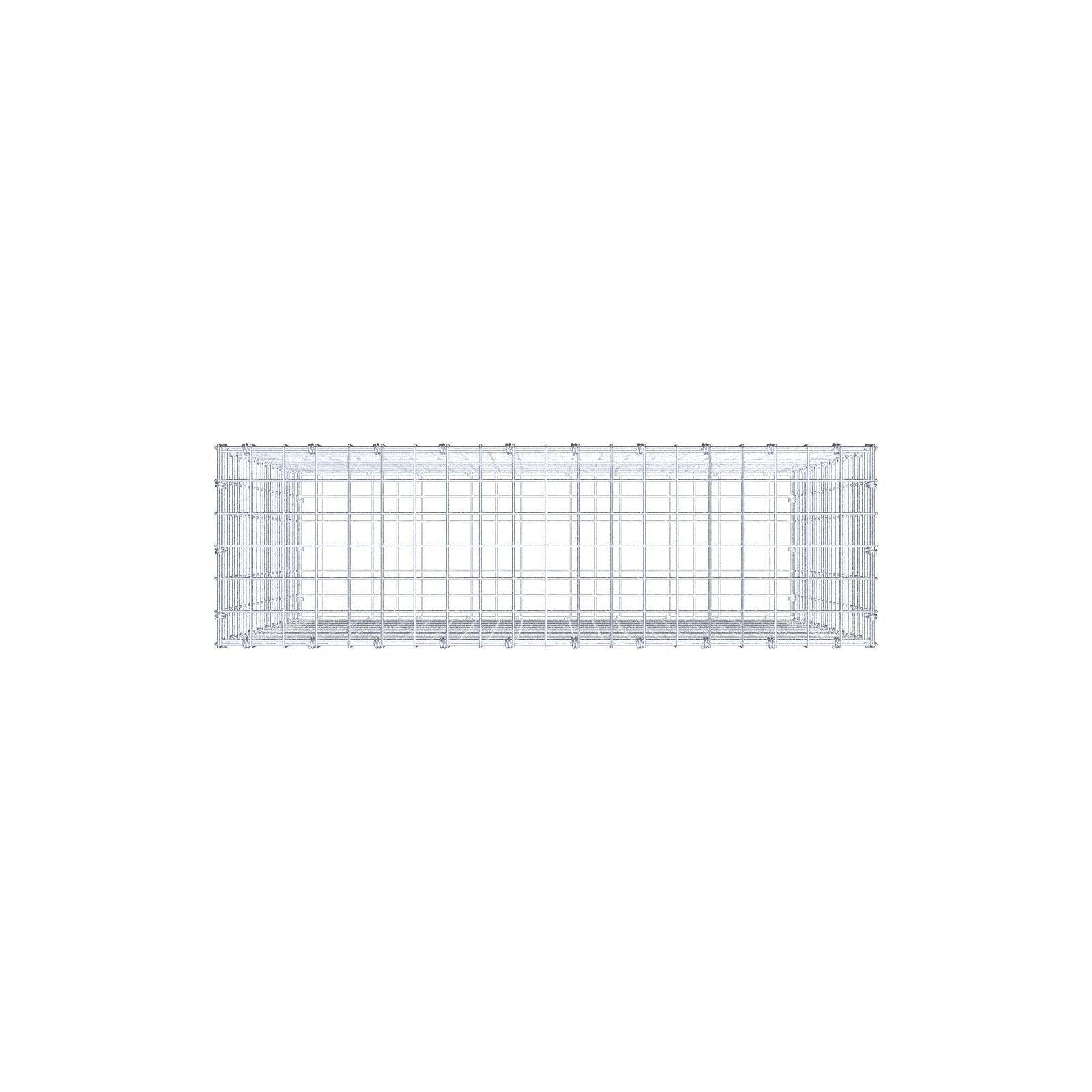 Gabion 100 cm x 100 cm x 30 cm (L x H x D), maskestørrelse 5 x 5 cm, spiralring