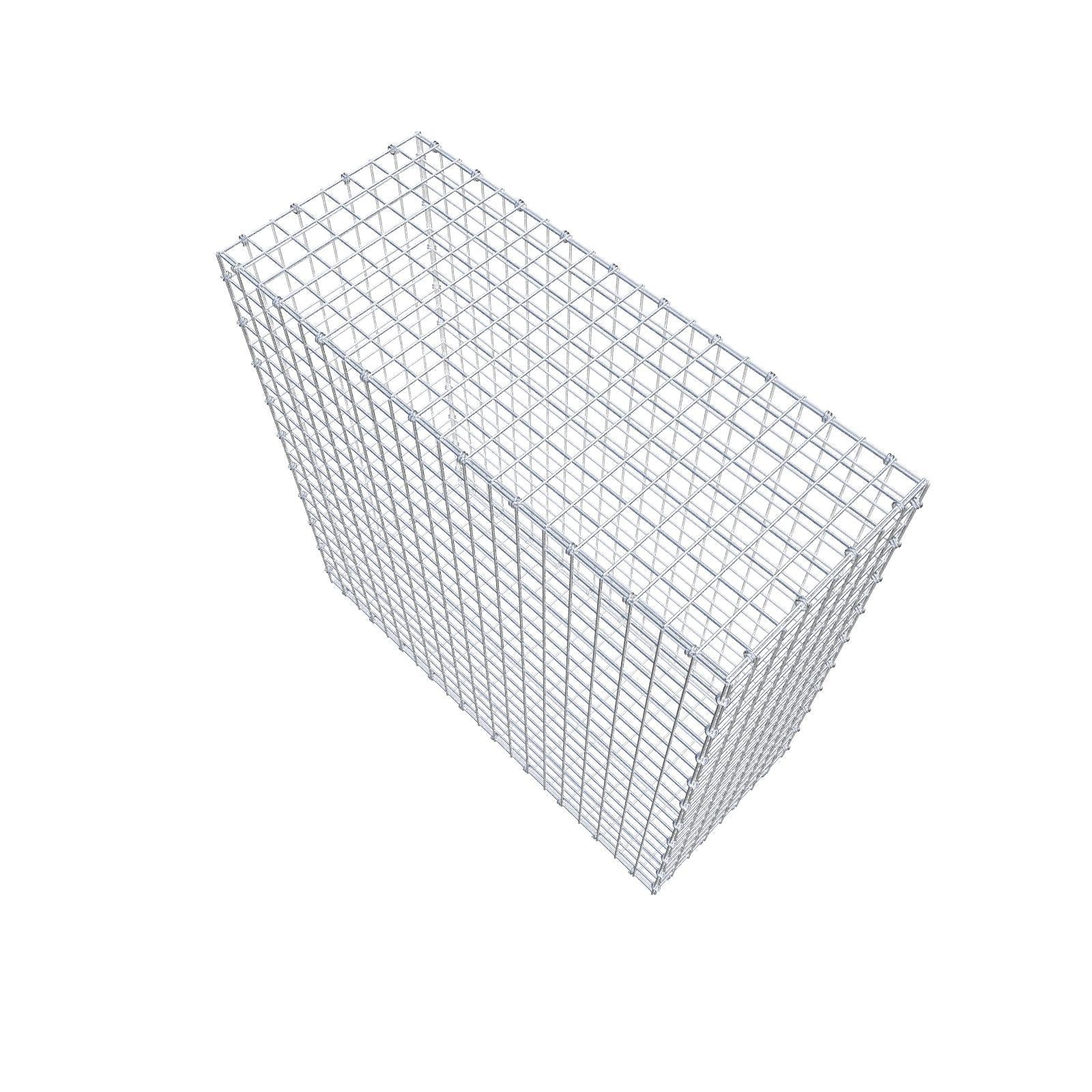 Gabion 100 cm x 100 cm x 40 cm (L x H x D), mesh size 5 x 5 cm, spiral ring