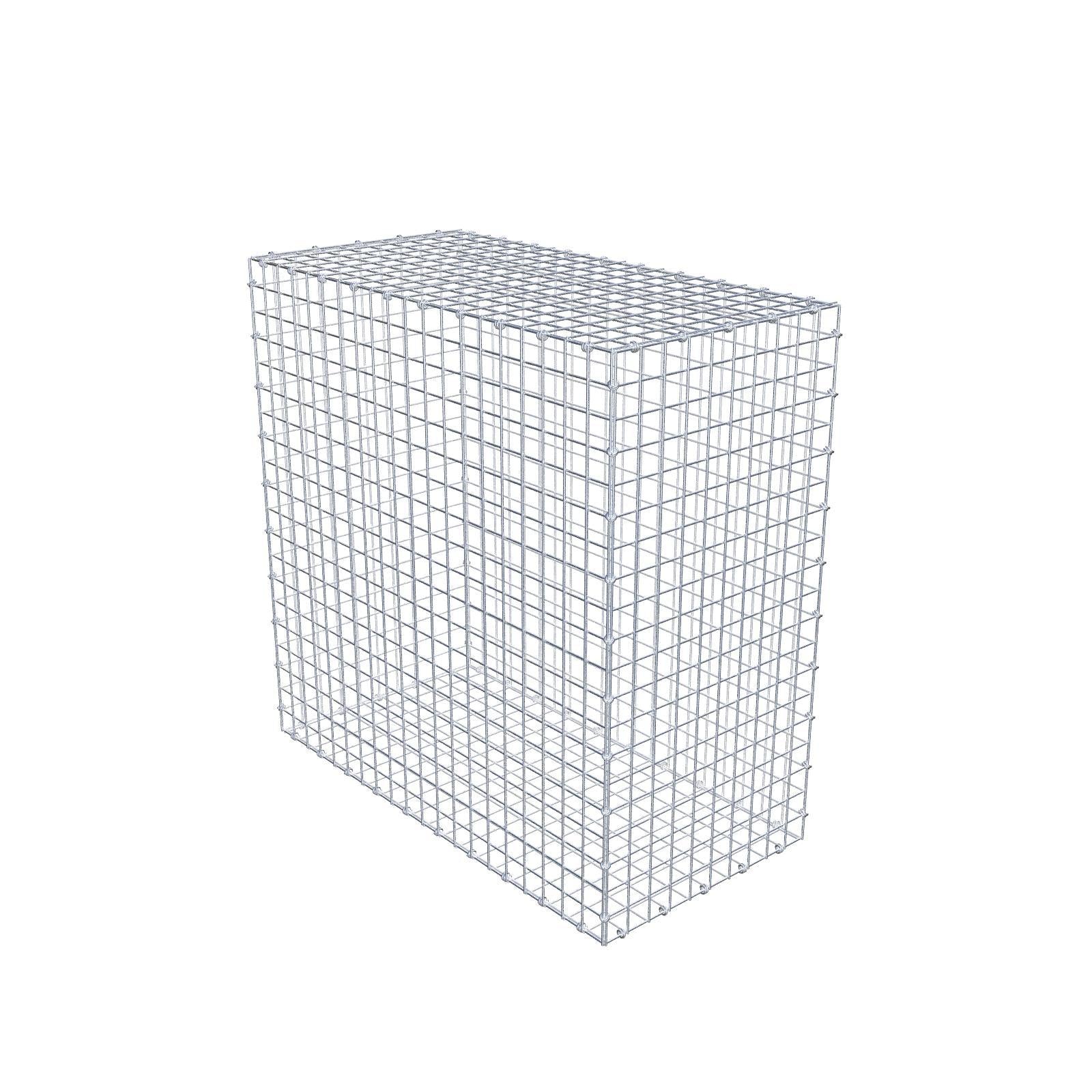 Gabbione 100 cm x 100 cm x 50 cm (L x H x P), maglia 5 x 5 cm, anello a spirale