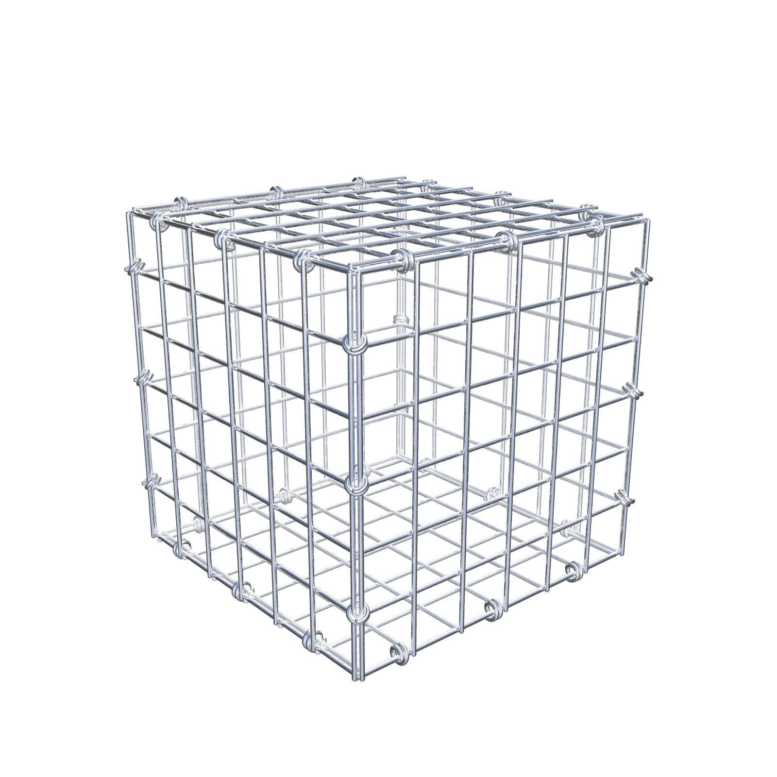 Gabion 30 cm x 30 cm x 30 cm (L x H x D), maskestørrelse 5 x 5 cm, spiralring