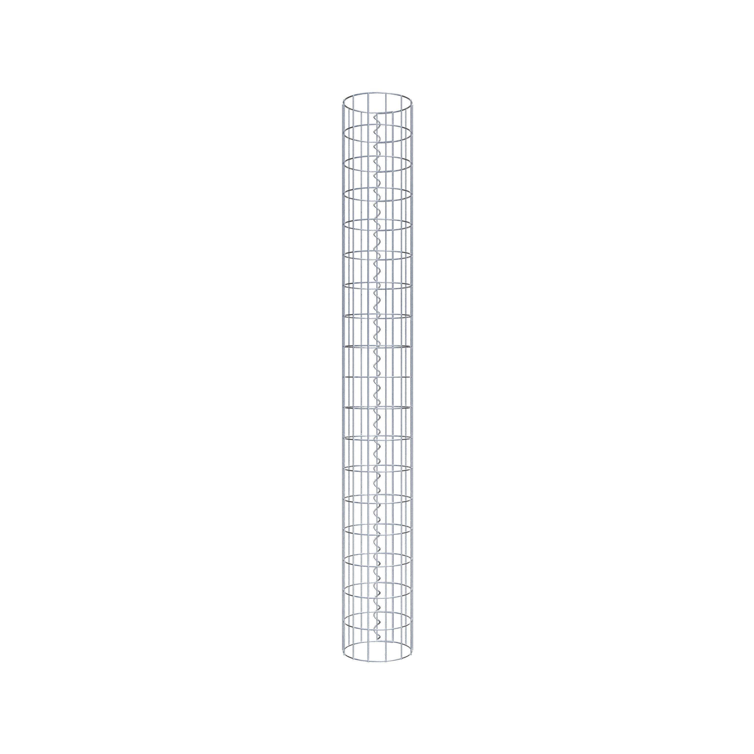 Columna de gaviones diámetro 22 cm, MW 5 x 10 cm redonda