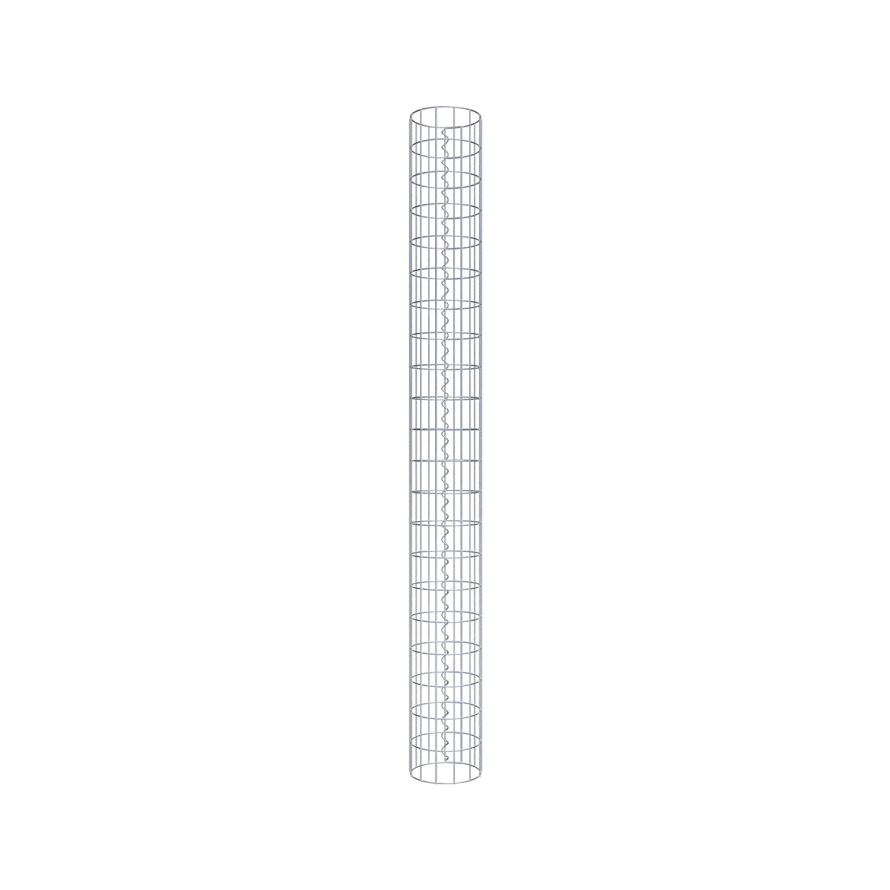 Columna de gaviones diámetro 22 cm, MW 5 x 10 cm redonda