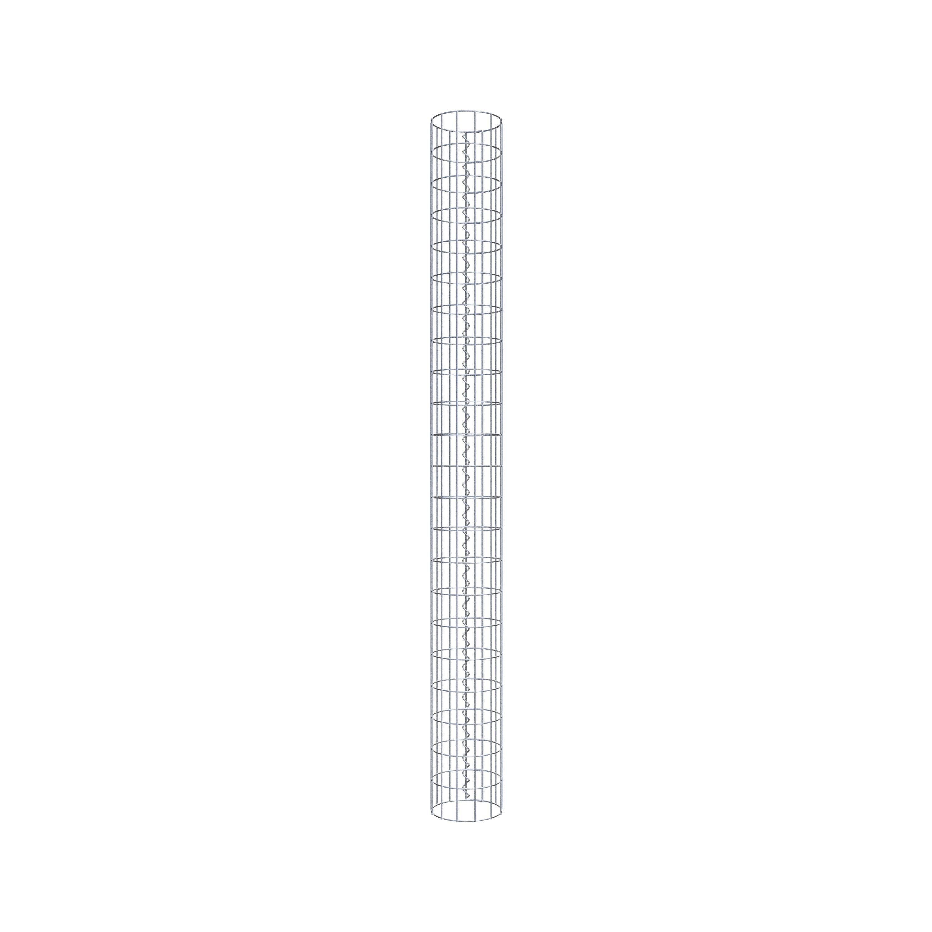 Columna de gaviones diámetro 22 cm, MW 5 x 10 cm redonda