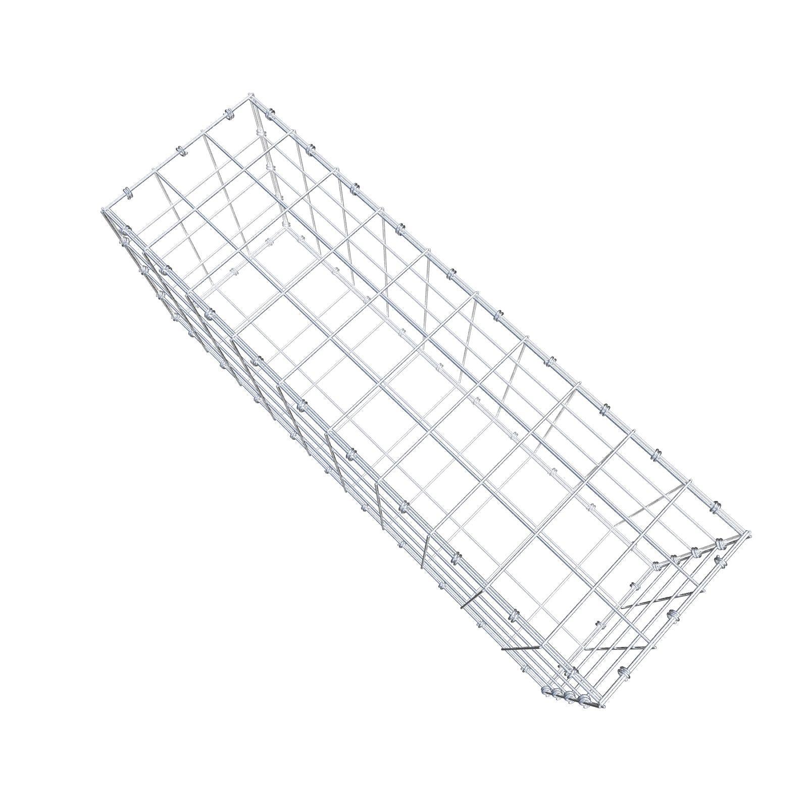 Gabião 100 cm x 40 cm x 30 cm (C x A x P), malhagem 10 x 10 cm, anel espiral