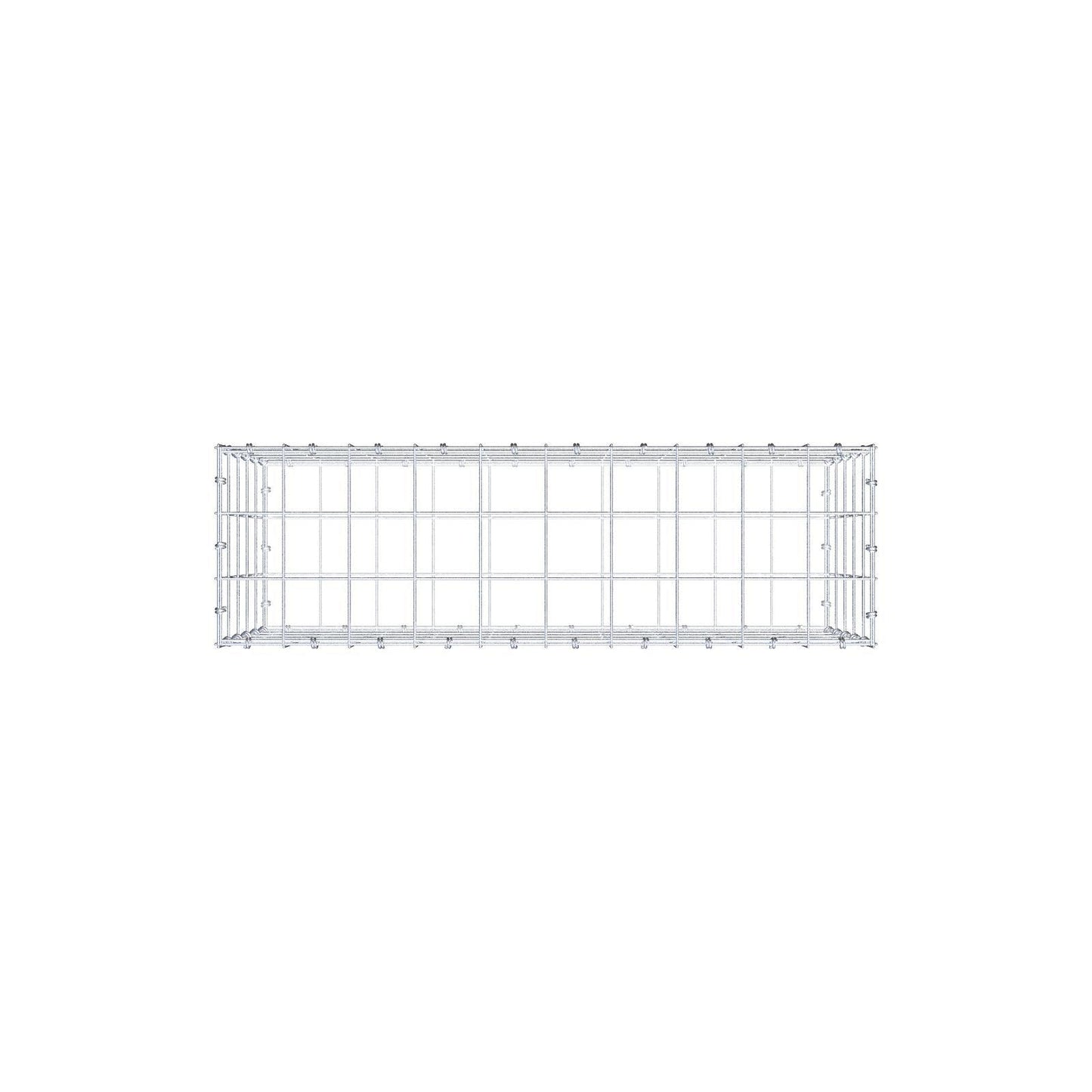 Gabbione 100 cm x 50 cm x 30 cm (L x H x P), maglia 10 x 10 cm, anello a spirale
