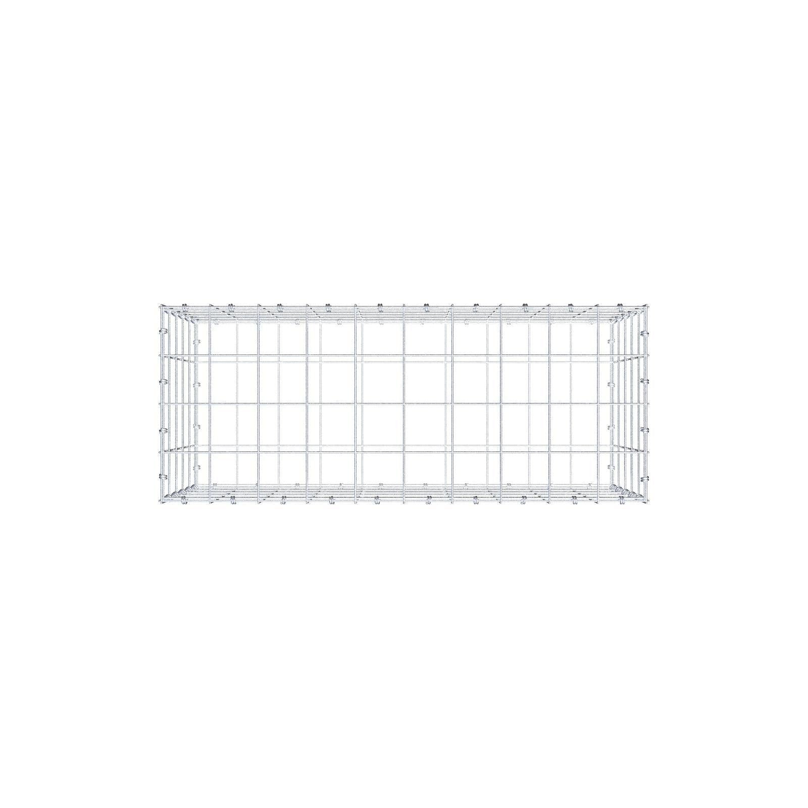 Gabion 100 cm x 50 cm x 40 cm (L x H x P), mailles 10 x 10 cm, anneau en spirale