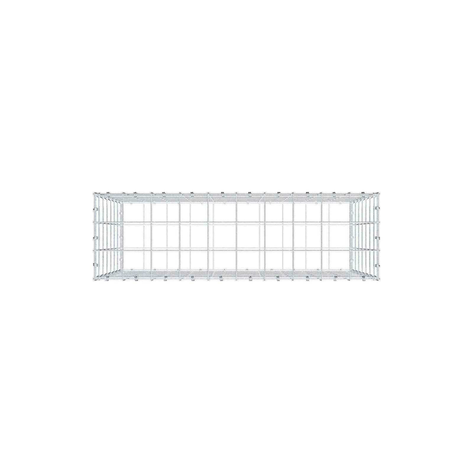 Gabione 100 cm x 70 cm x 30 cm (L x H x T), Maschenweite 10 x 10 cm, Spiralring