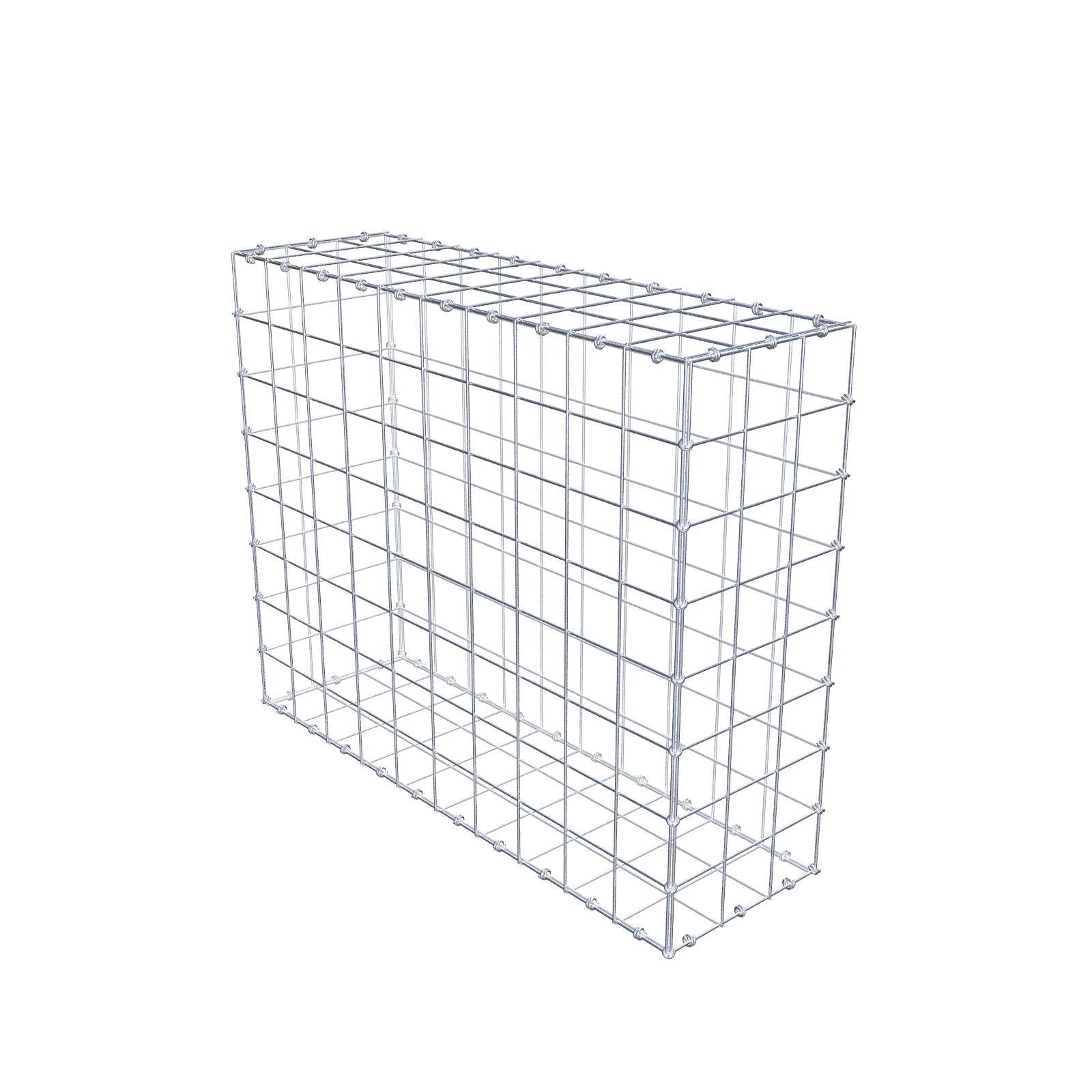 Gabion 100 cm x 80 cm x 30 cm (L x H x D), maskestørrelse 10 x 10 cm, spiralring