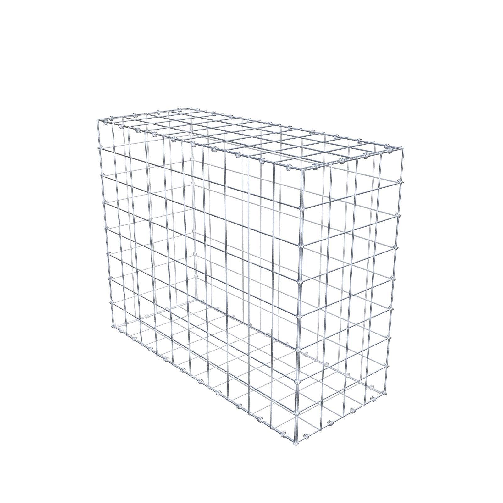 Gabione 100 cm x 80 cm x 40 cm (L x H x T), Maschenweite 10 x 10 cm, Spiralring